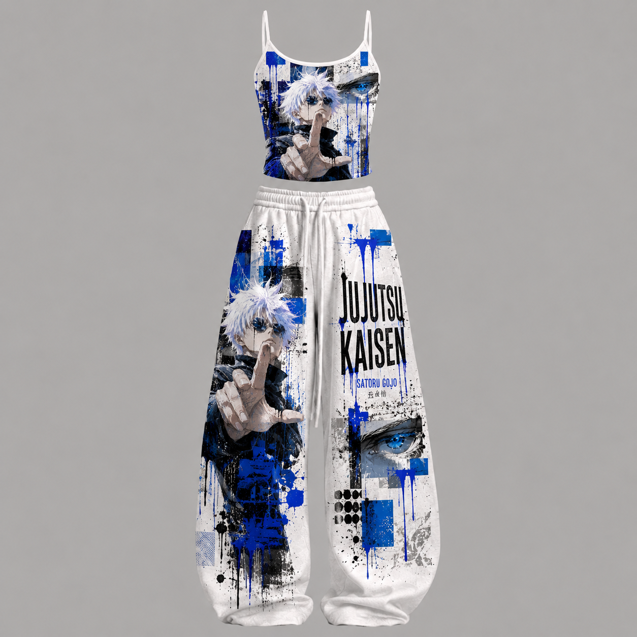 Jujutsu Kaisen Top & Elasticated Trousers Two-Piece Set