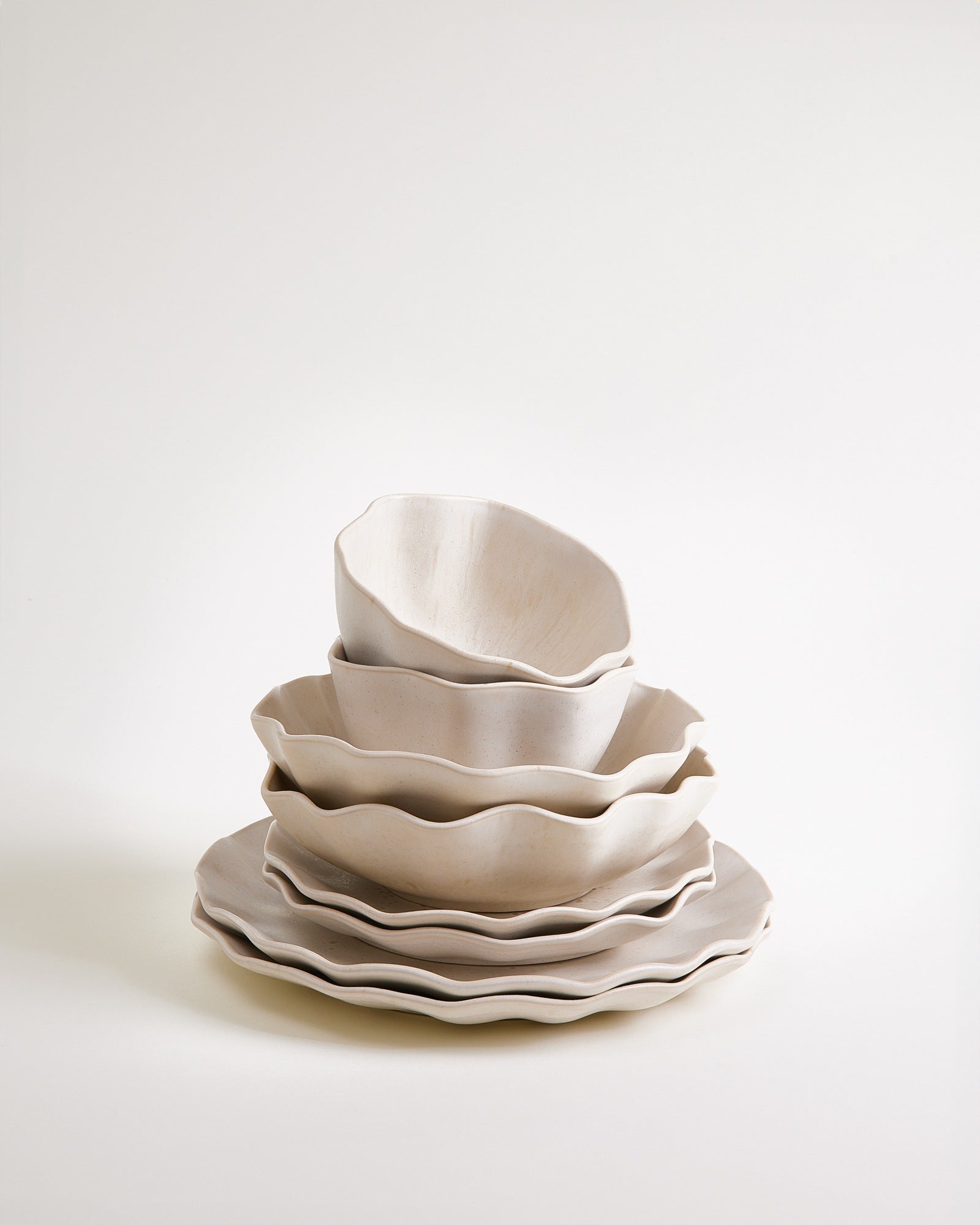 Sintra Geschirr-Set shell sand 8-teilig
