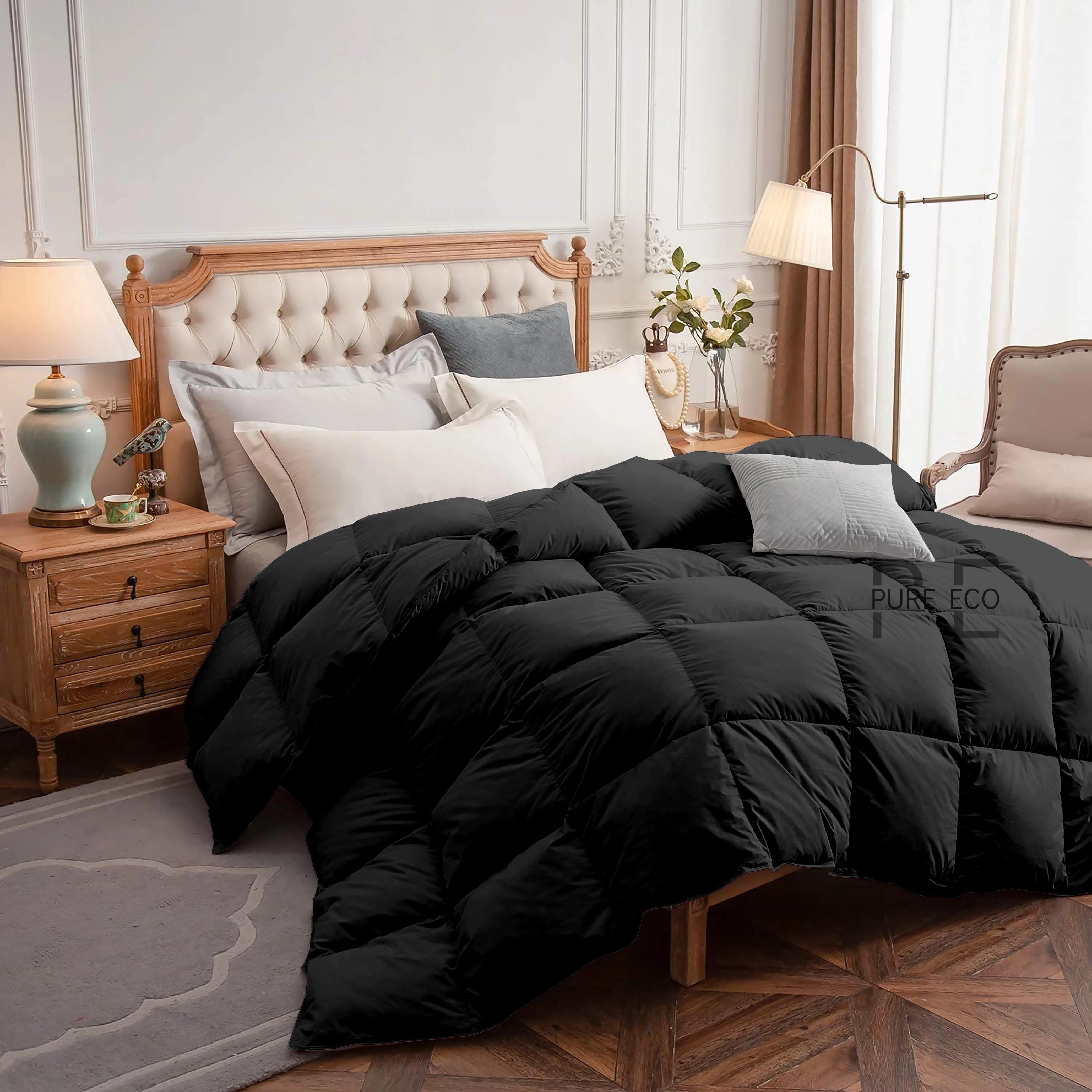 Ayanshi Hotel Bedding Comforter Twin Size, Duvet Insert, Quilted Comforter with Corner Tabs, All Season Lightweight Quilt, Down Alternative Hotel Comforter Twin Size 68X90 Baby Pink - Image 80