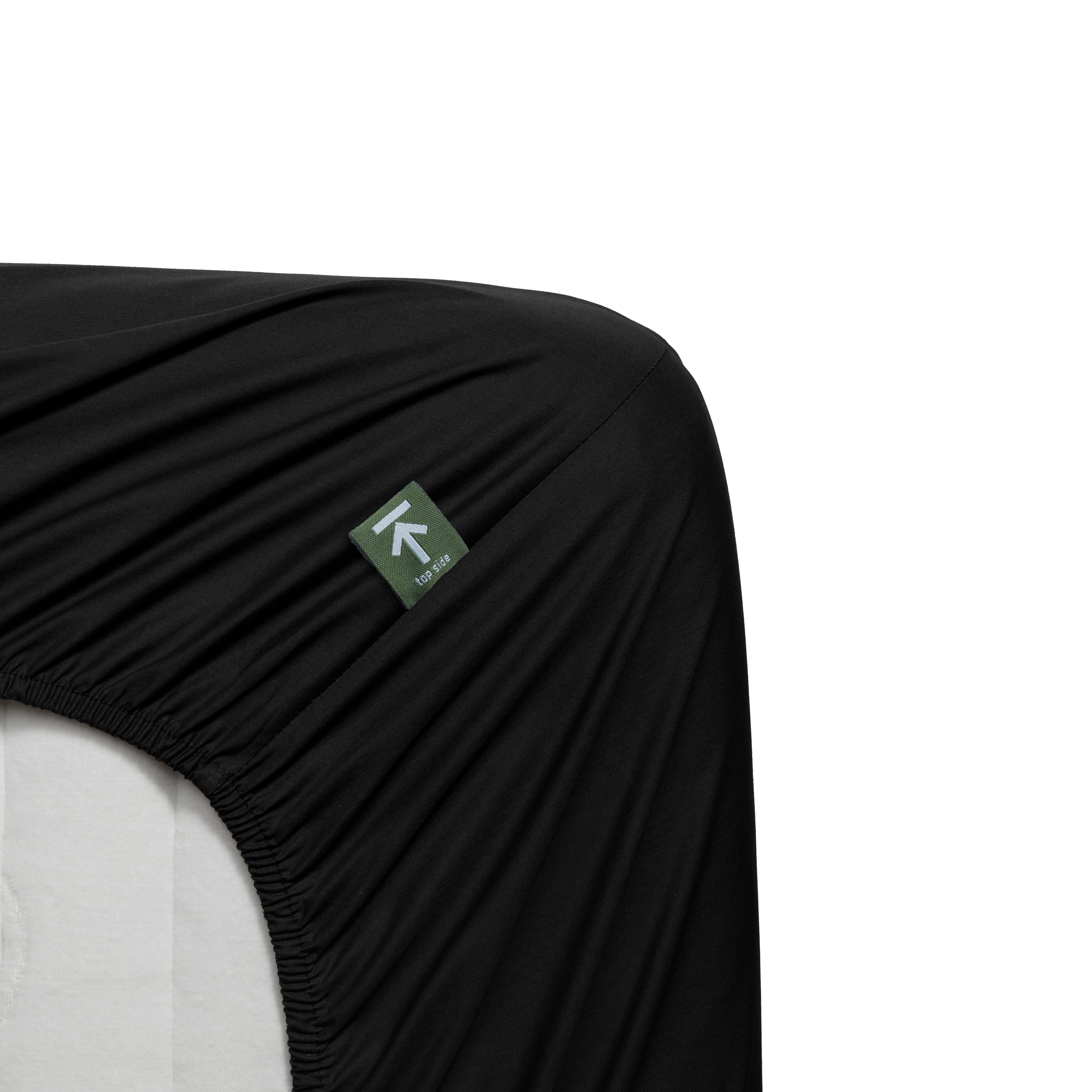 Beddinghouse Percale katoen - Splittopper Hoeslaken - 180x200 - Zwart