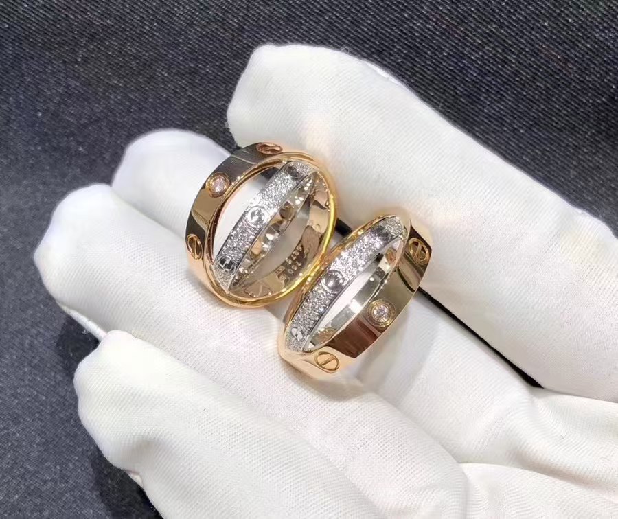 Cartier LOVE Ring - Mixed Metal Color - Original Replica Club