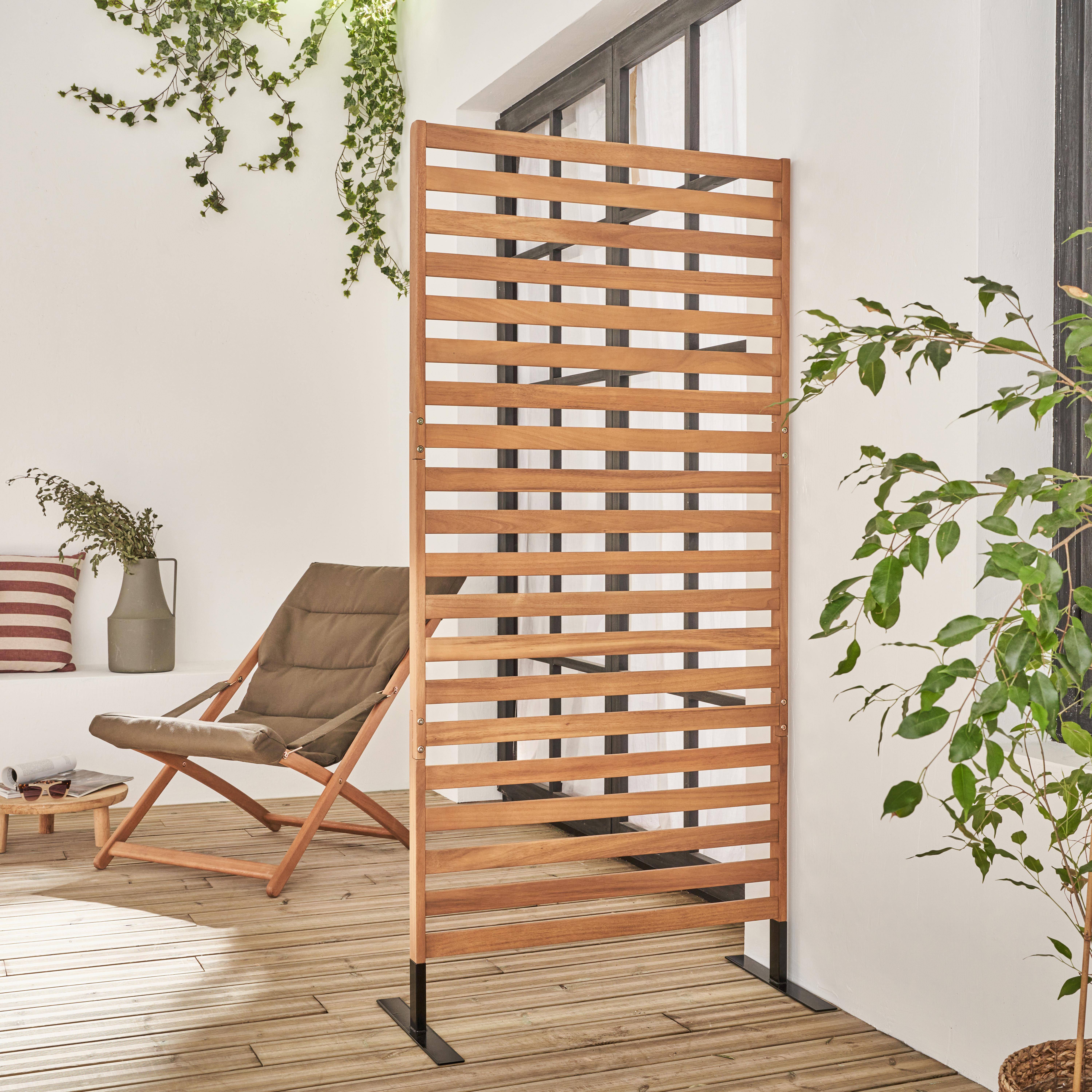 Parada - Biombo de madera para el exterior, 80cm
