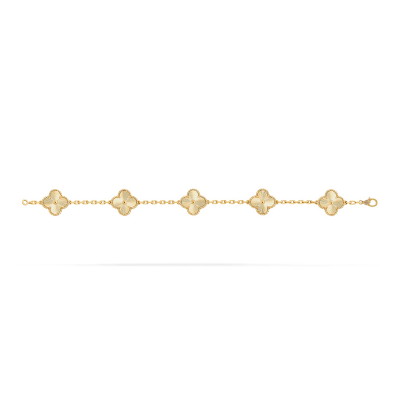Replicate Vintage Alhambra bracelet, 5 motifs(1:1 replica) - Original Replica Club