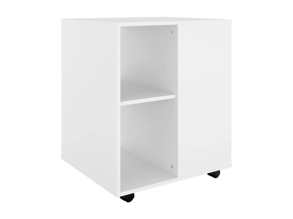 Armario con ruedas Jmmhogar contrachapada blanco 60x53x72 cm