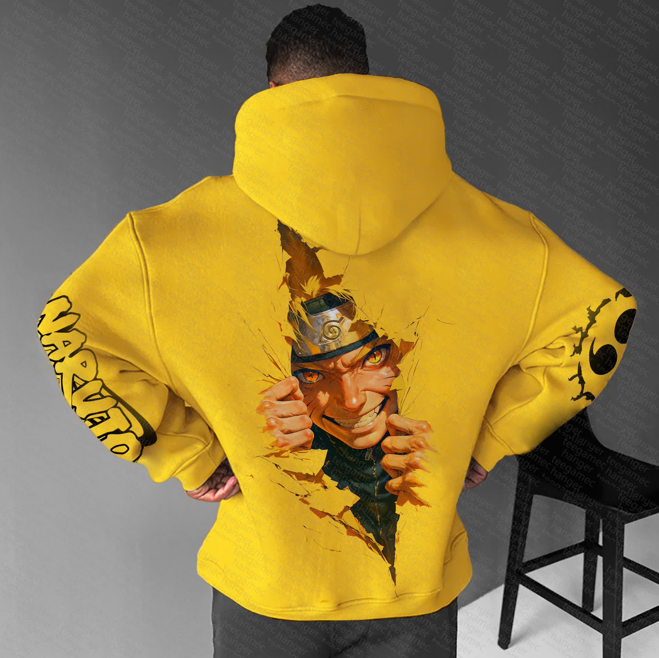 Unisex  Anime Graphic Streetwear Vintage Hoodie