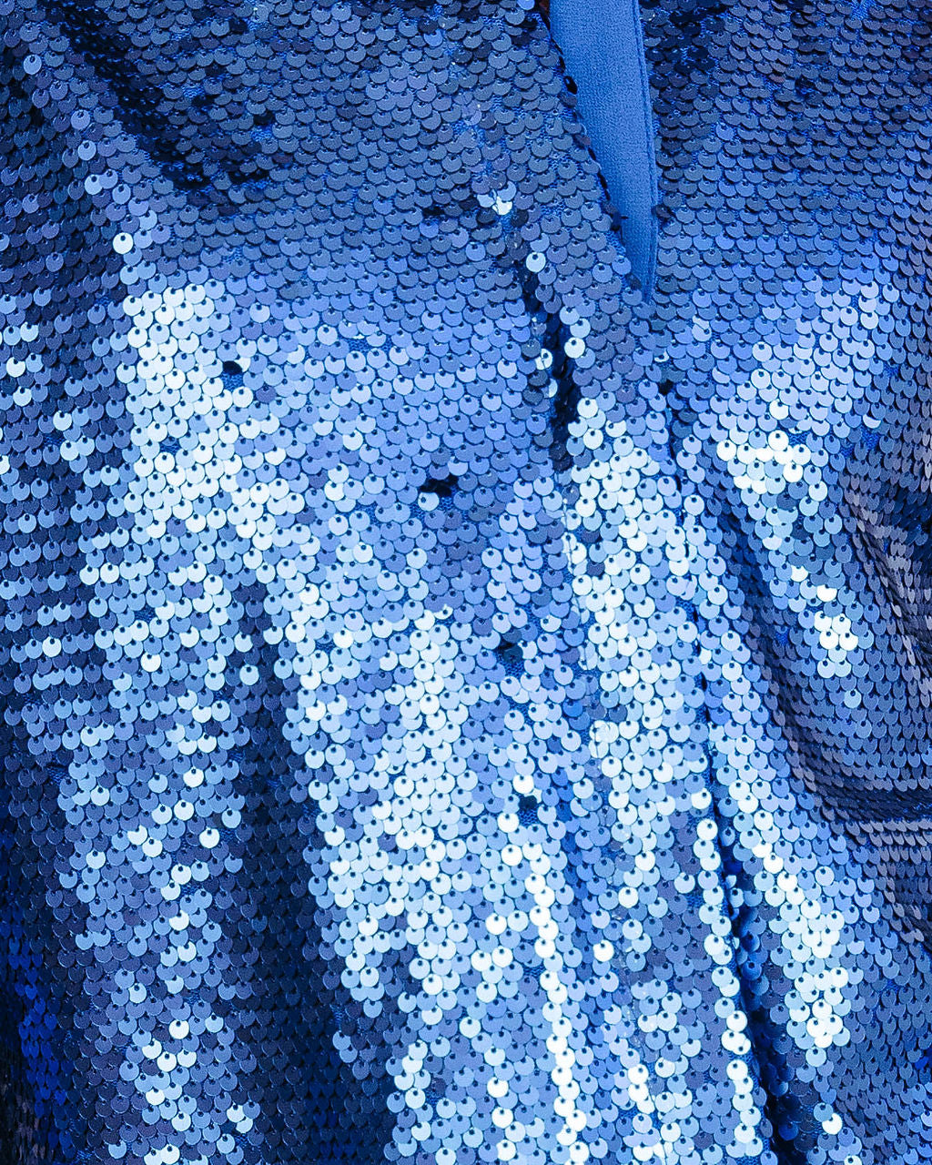 Dream Girl Sequin Button Down Top - Cobalt - Se7enfashion