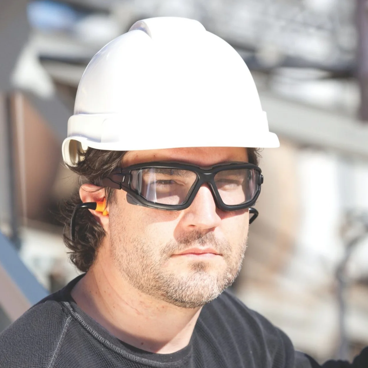 Pyramex I-Force Safety Glasses Black, Foam-Padded, with Clear Anti-Fog Lenses - KTF Painting Interior Exterior