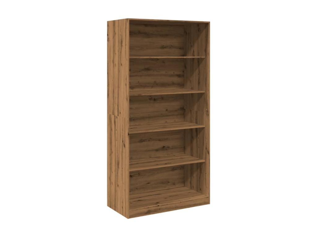 Armario de madera de ingeniería roble artesanal 100x50x200 cm
