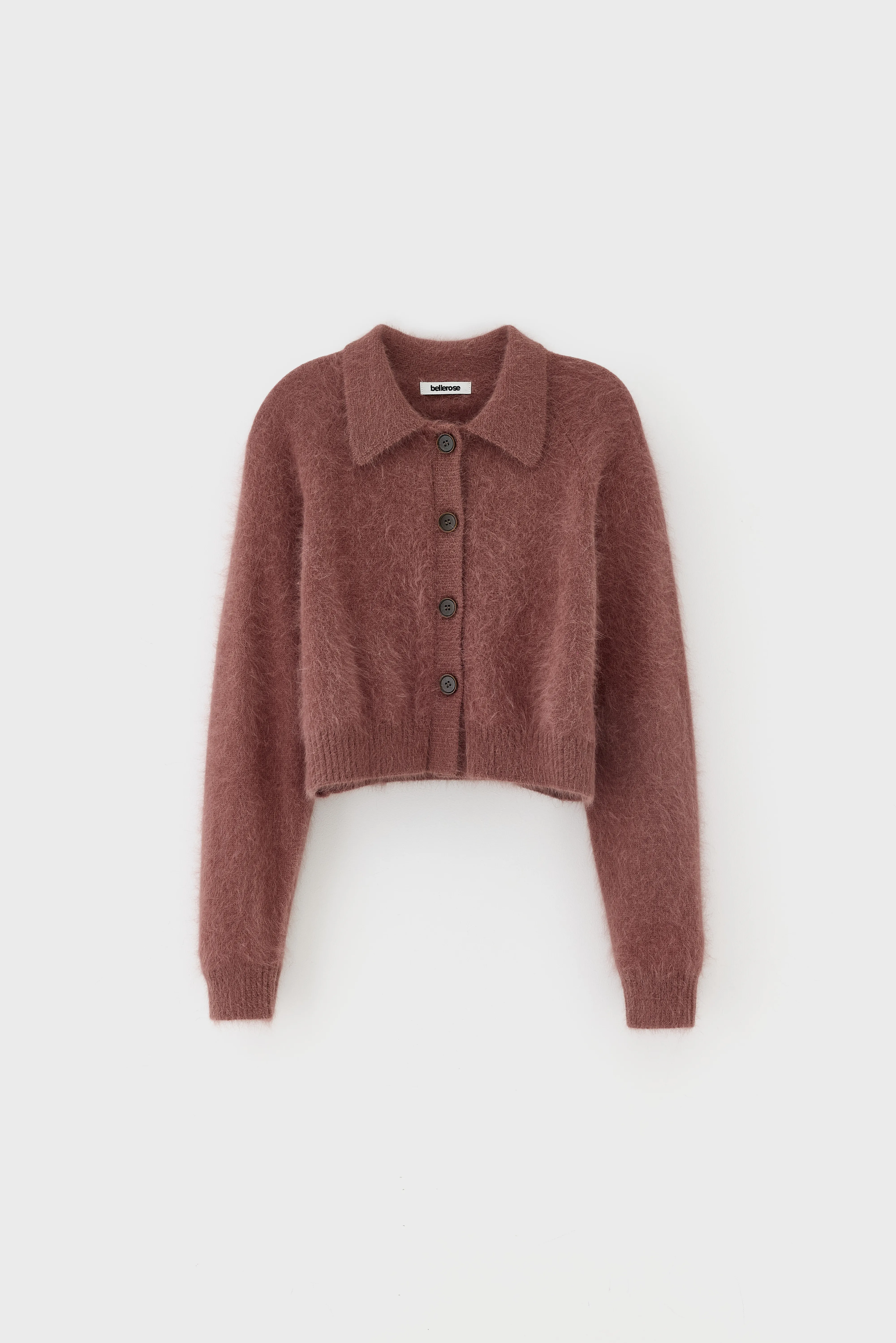 Bellerose Datco angora-blend cardigan (261 / W / MAHOGANY)