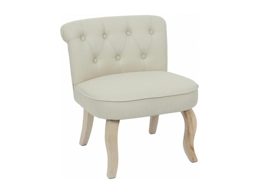 Sillón de madera y tela Nestleano