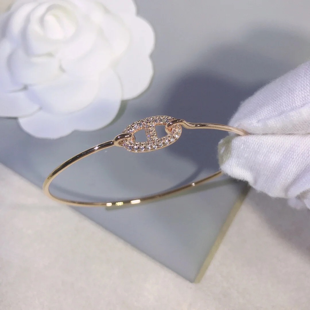 Hermes Pig Nose Bangle Bracelet - Original Replica Club