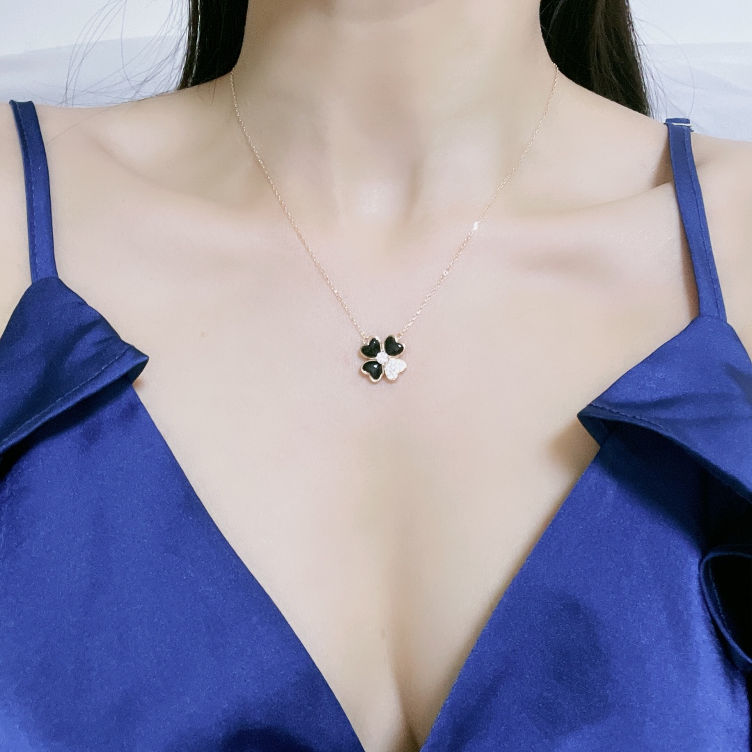 VCA Love Heart Clover Earrings Necklace - Original Replica Club