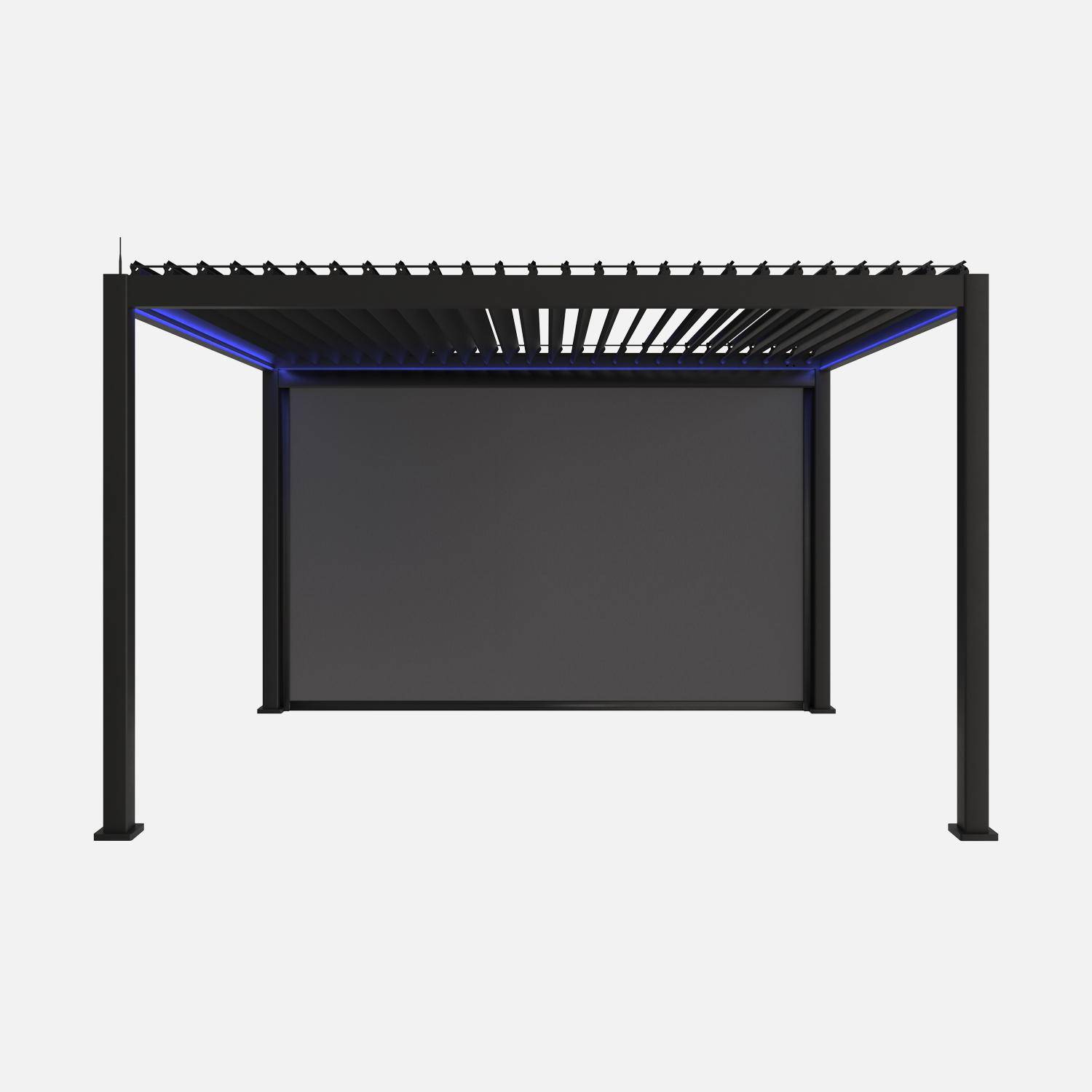 Triomphe 3x4m LED + accesorio - Pérgola bioclimática Triomphe 3x4m LED + toldo de 4m