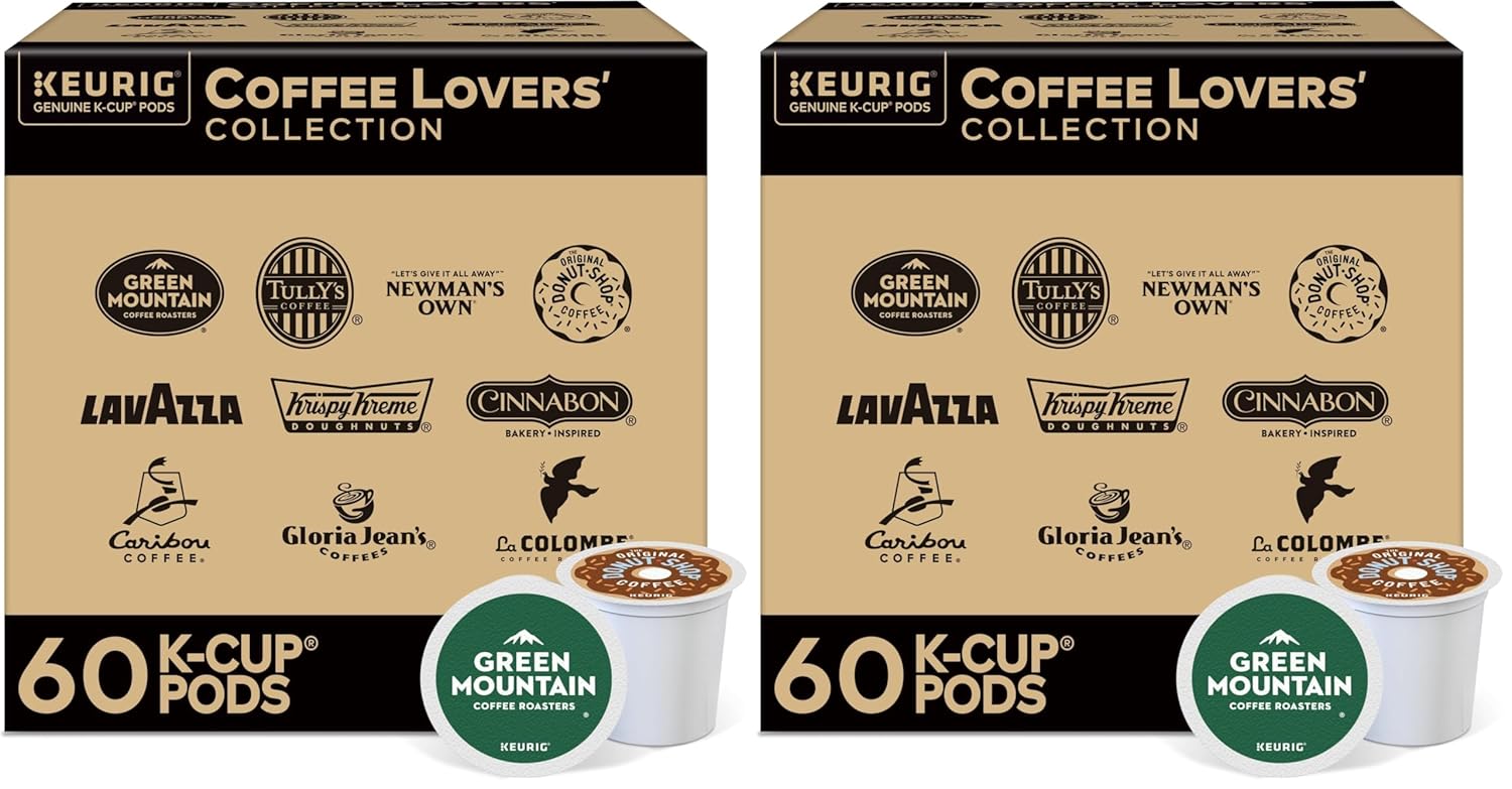 Keurig® Coffee Lover's Collection Variety Pack.Keurig Serve K-Cup Pods.60ct.(Pack of 2)