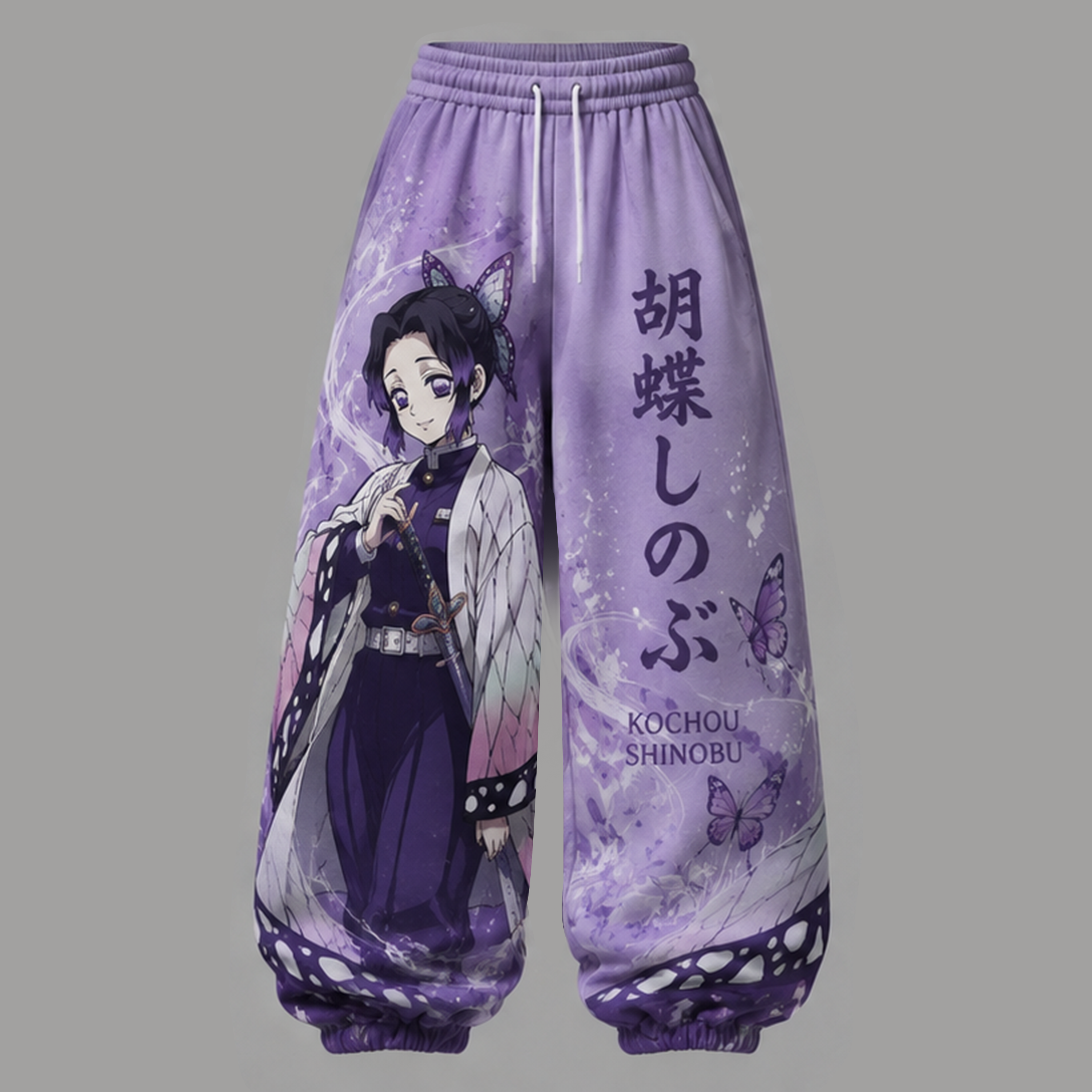 Demon Slayer Cropped Long Sleeve Hoodie & High Waist Jogger Pants Two Piece TeeThreads Sustain the Scene with Custom Apparel
