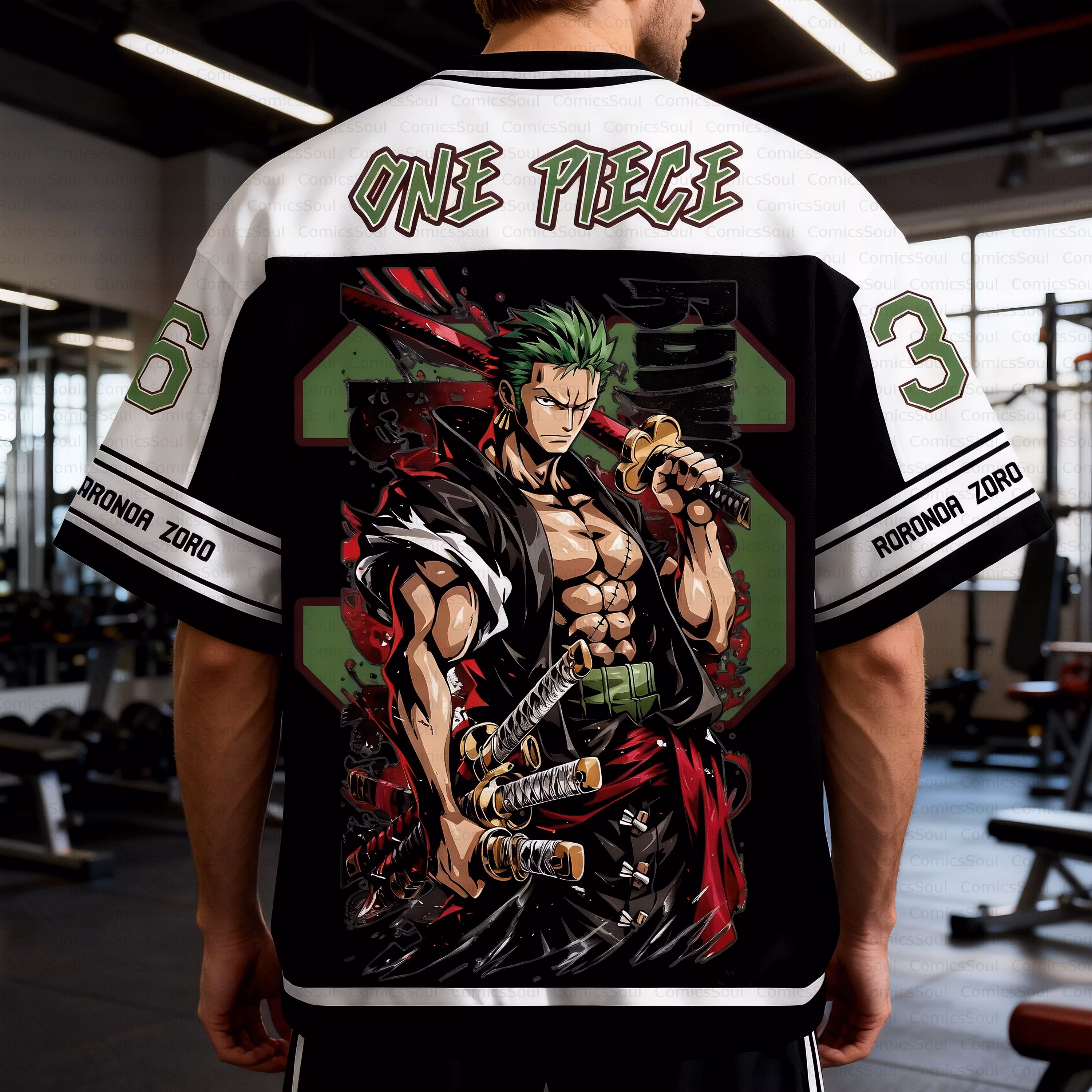 Unisex Anime Retro Mesh Sports Jersey T-Shirt