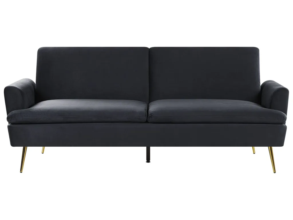 Sofá cama Jmmhogar Negro Terciopelo