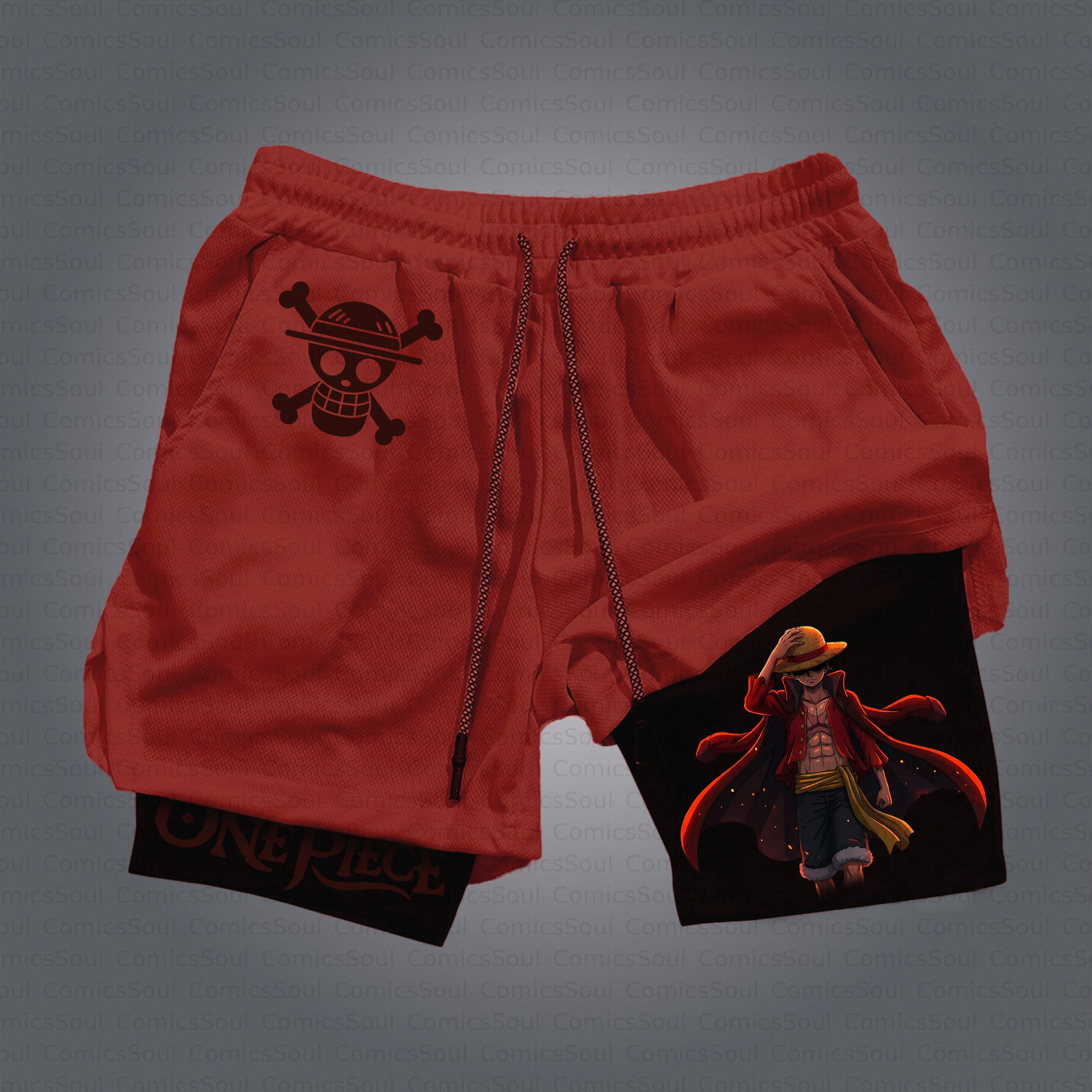 Unisex Casual Anime Style Shorts