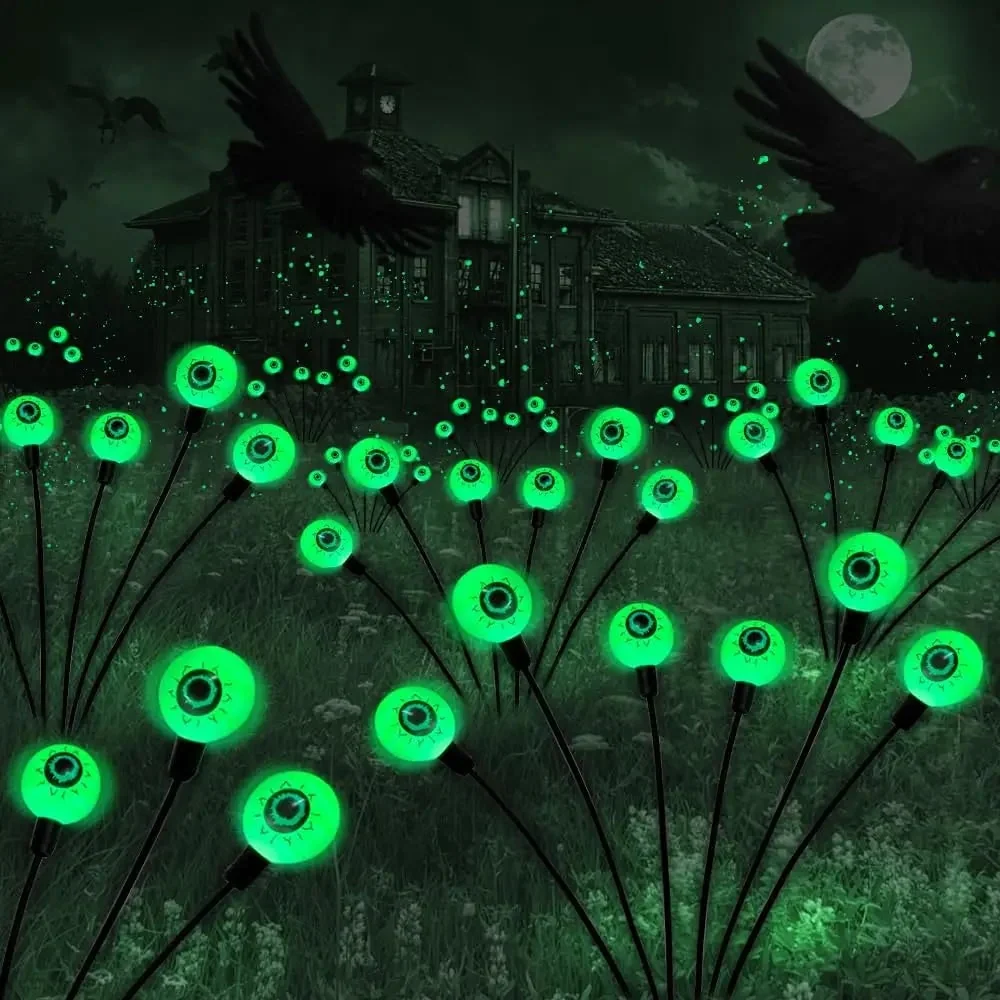 Halloween Decoration LED Lights Solar Powered Garden Orbs