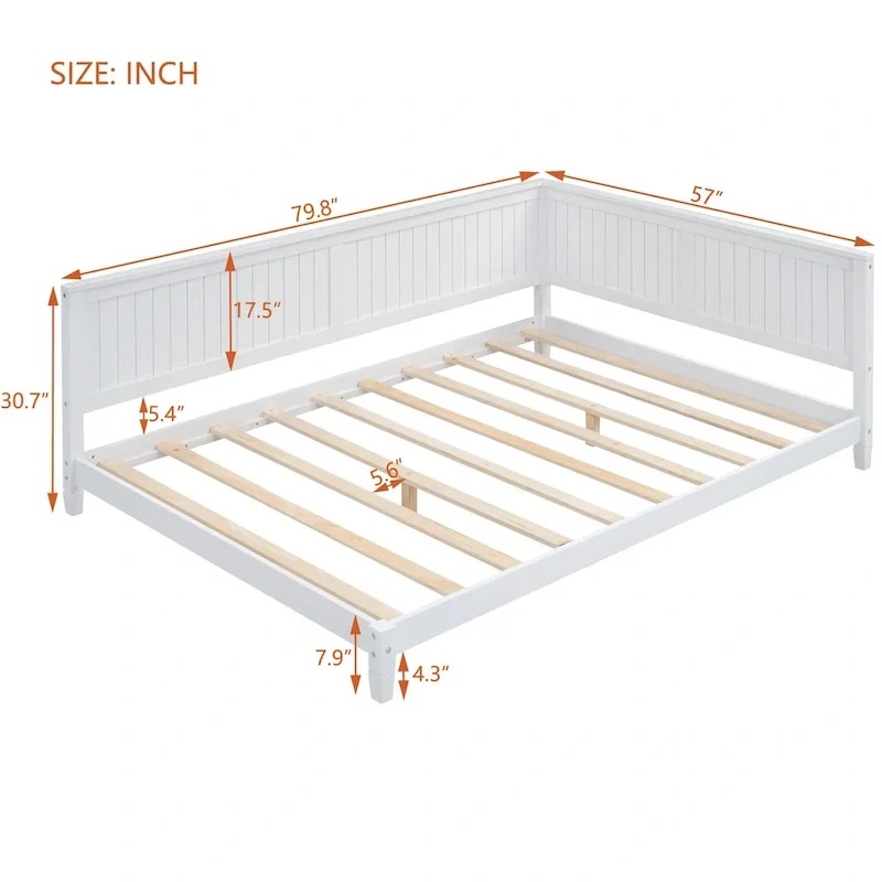 Full-Size Wooden Daybed/Sofa Bed
