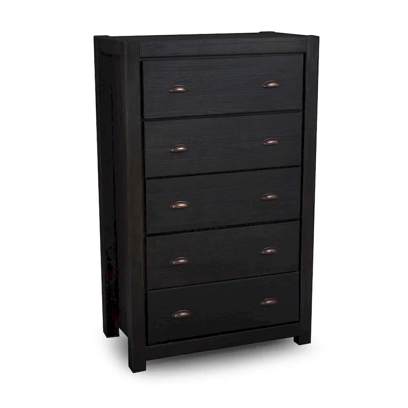 Montauk Solid Wood Chest with 5 Drawers by Grain Wood Furniture