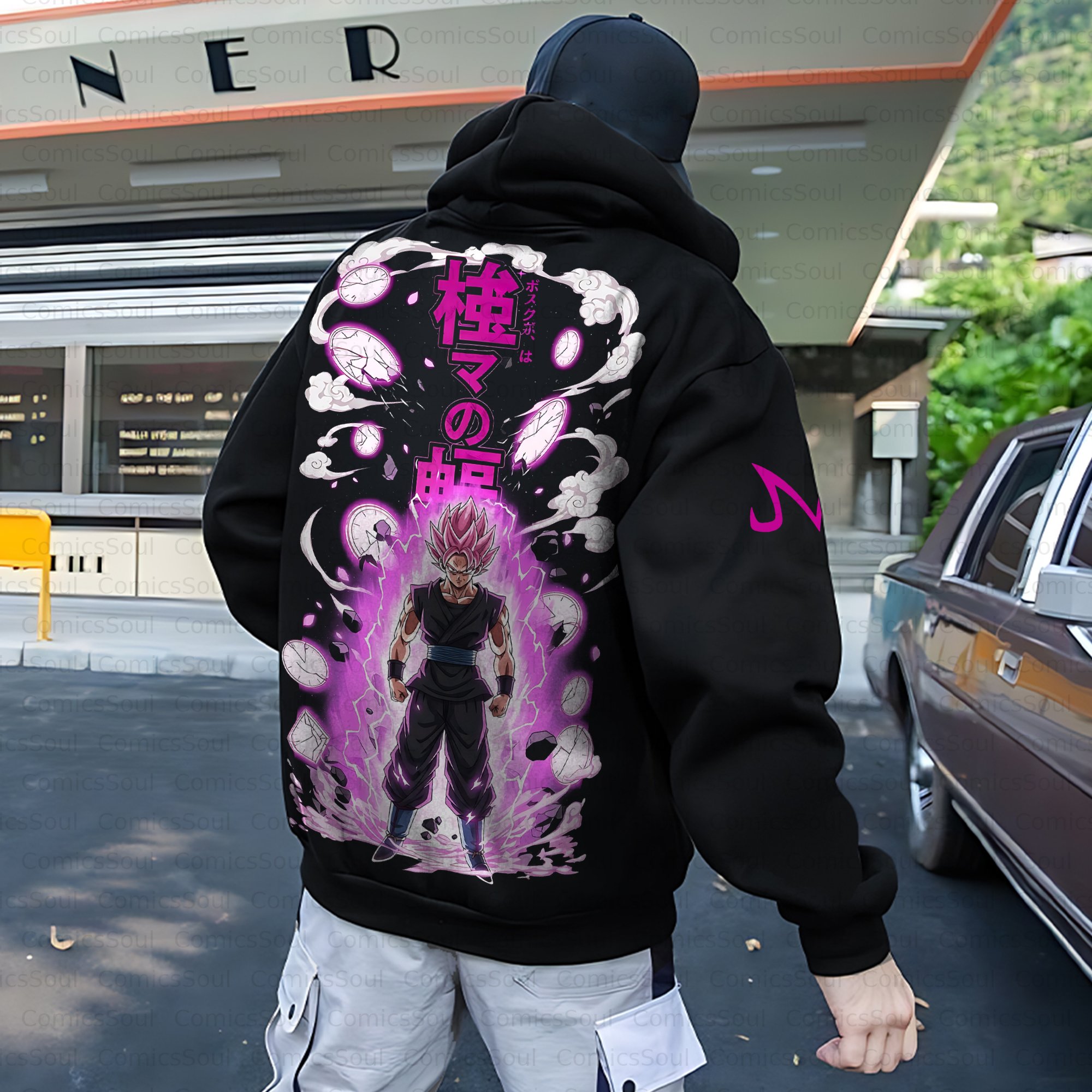 Unisex Anime Inspired Vintage Plush Hoodie