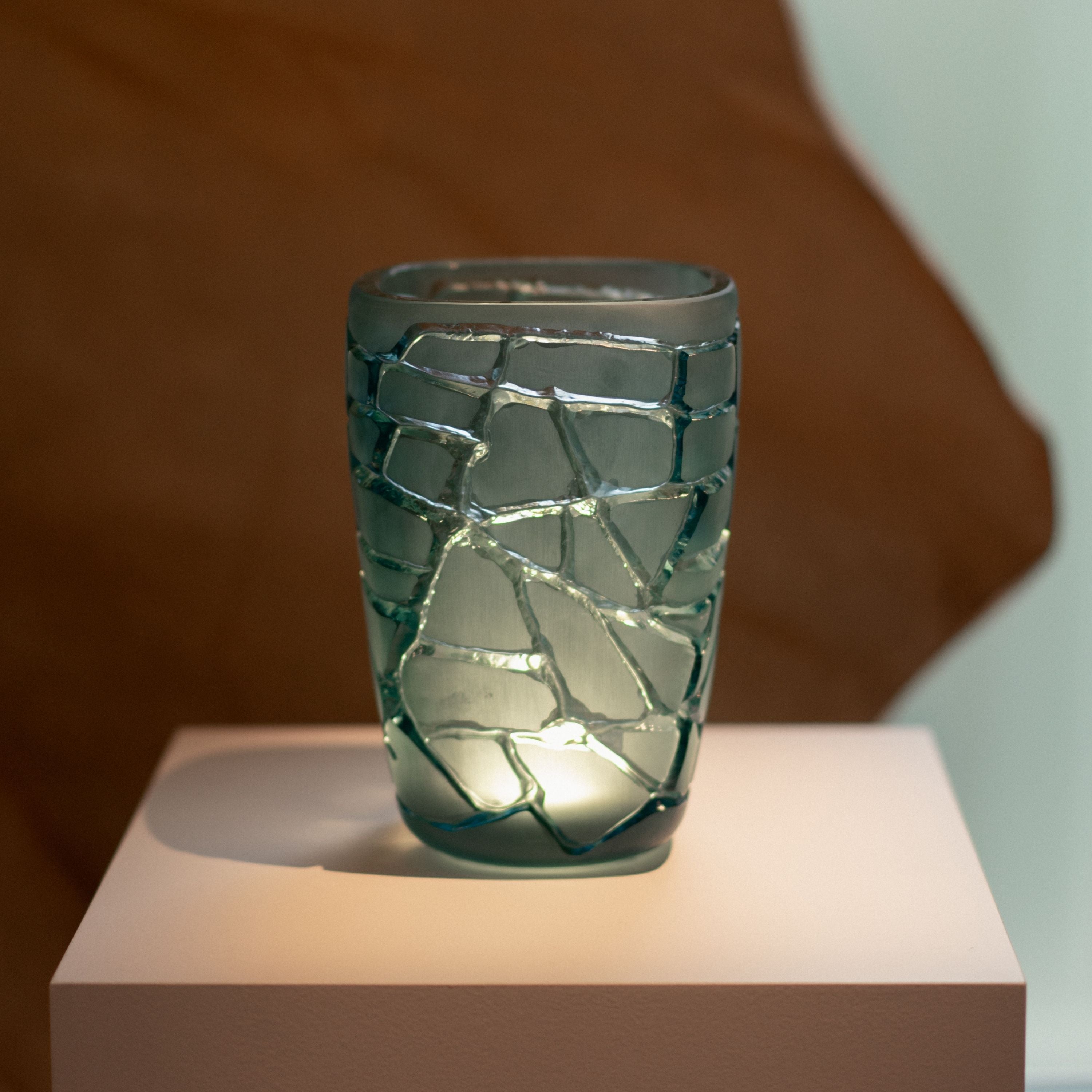 VASE MAGNITUDE - CRISTAL BLEU PERSÉPOLIS