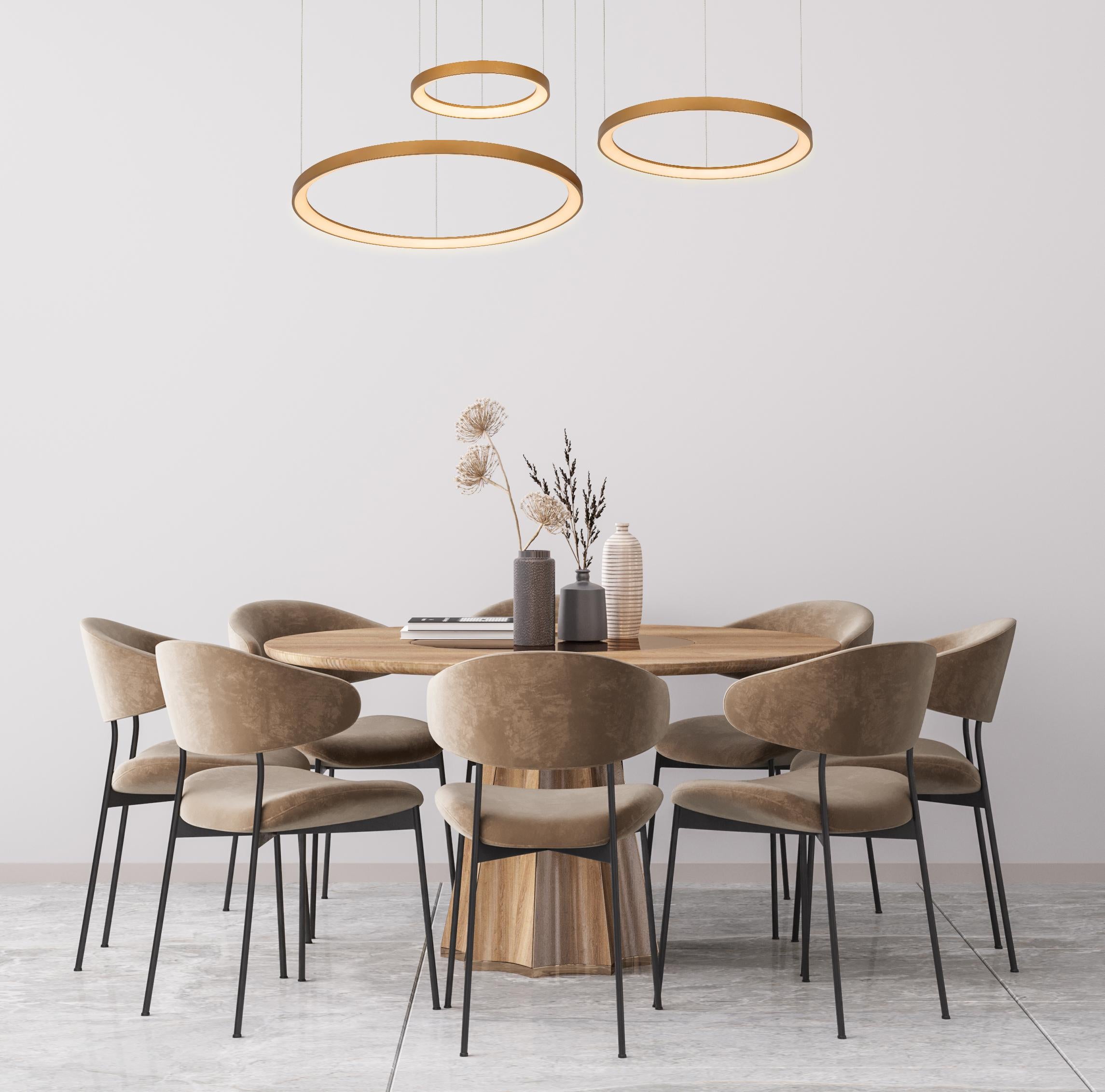Vidal 3 hanglamp Ø78 LED zwart