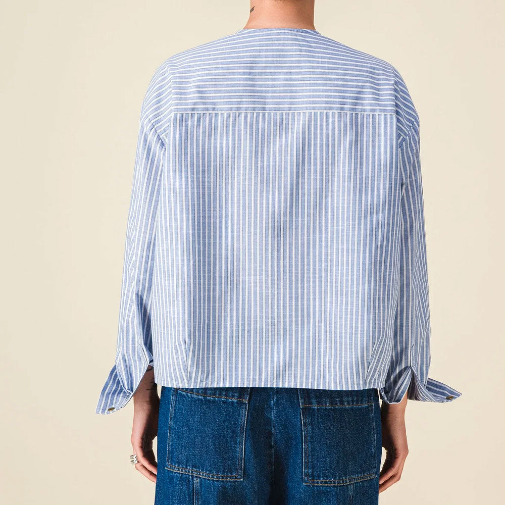 Sixsoeurs - Chemise Brad - Beige & Bleu