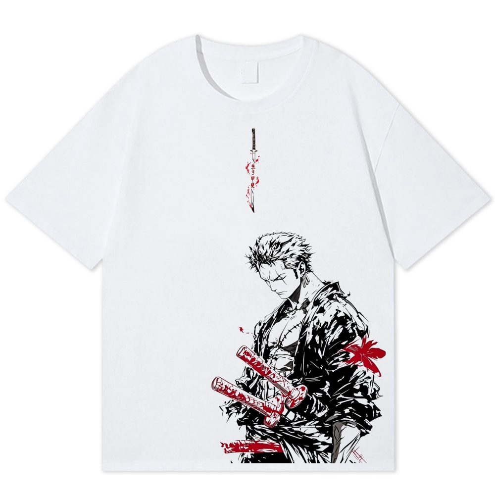 One PieceUnisex Round Neck Anime T-shirt