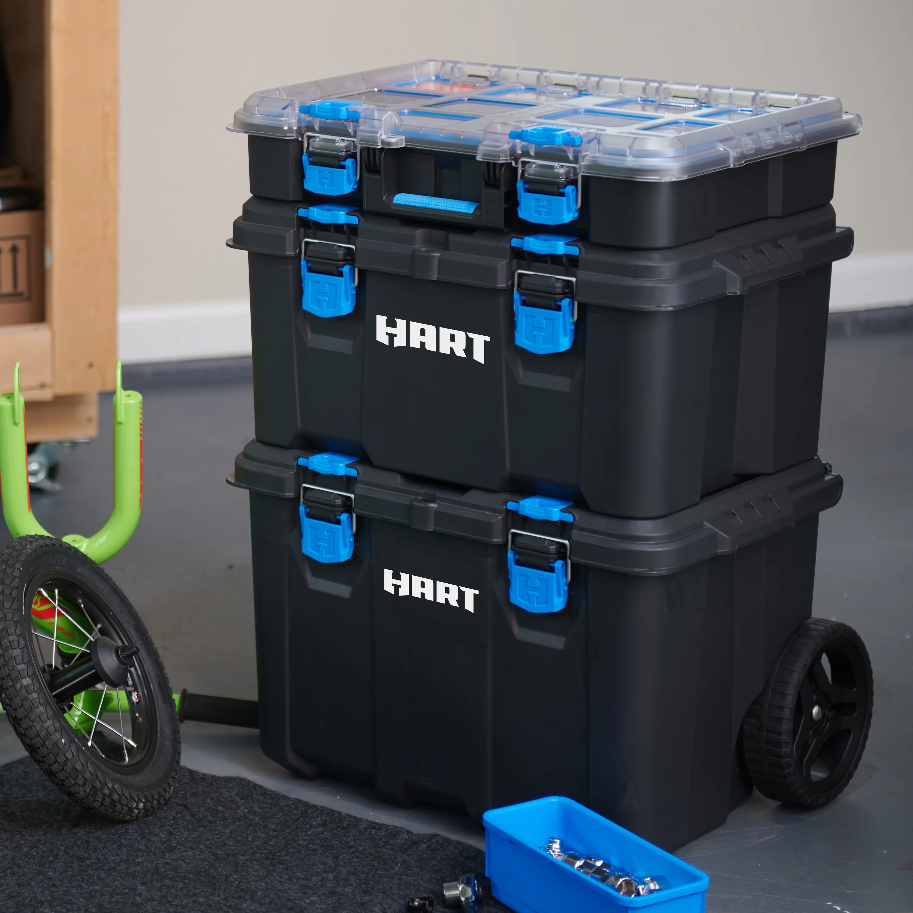 HART Stack System, Mobile Tool Storage and Organization, Black & Blue - Image 29