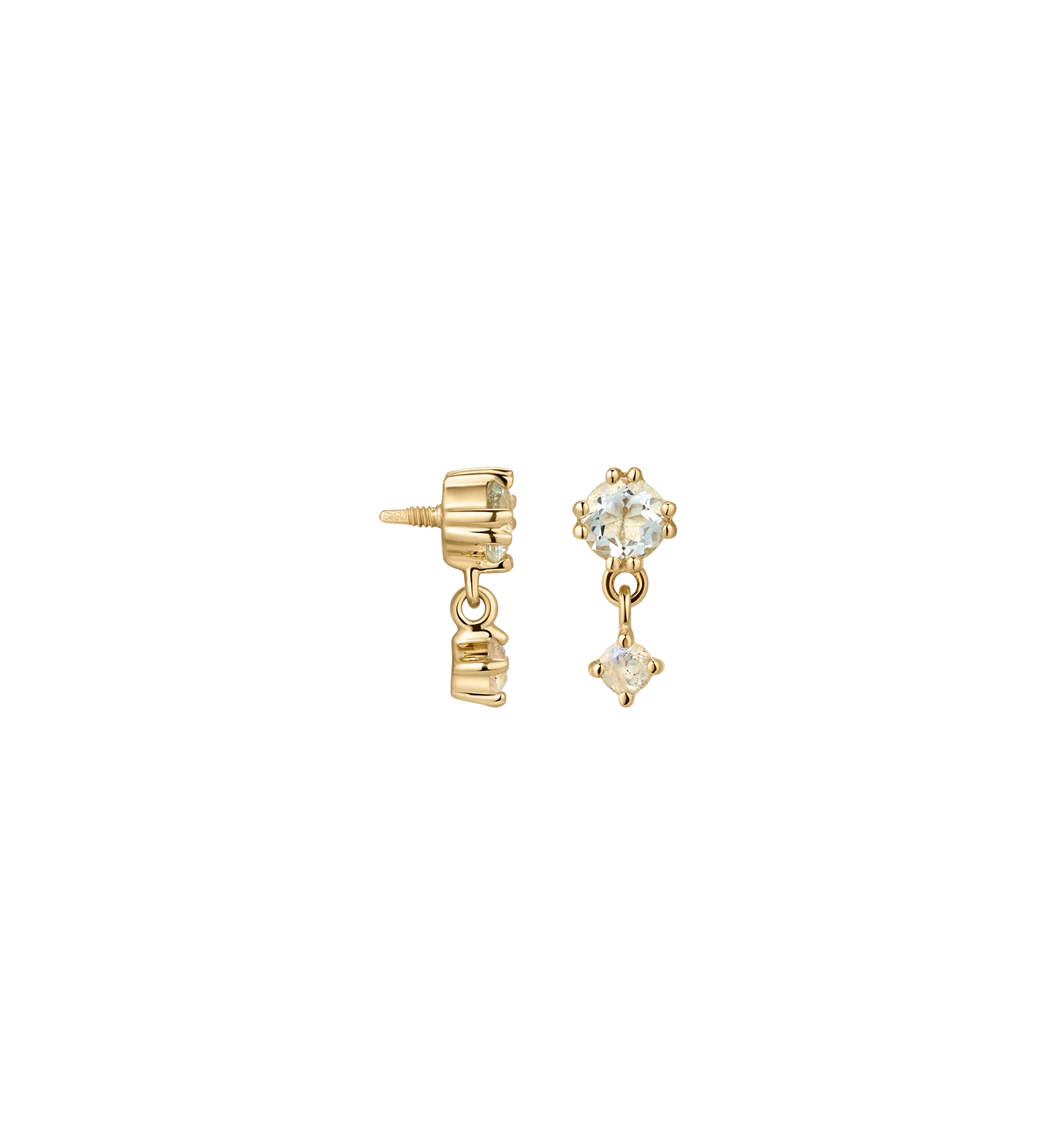 Phantom Glow Piercing Front 14K