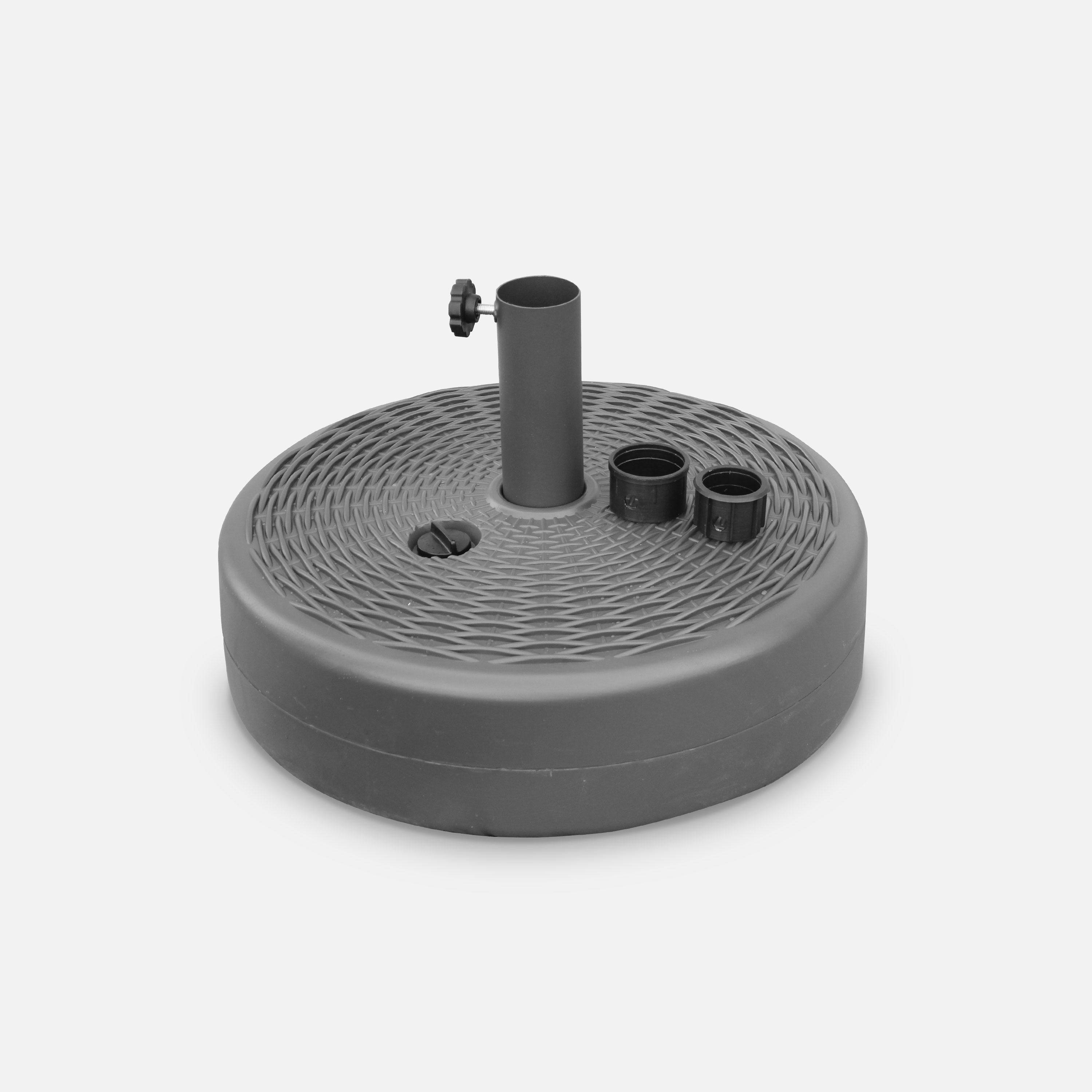 Pedibus - Soporte de plástico para sombrilla de mástil central