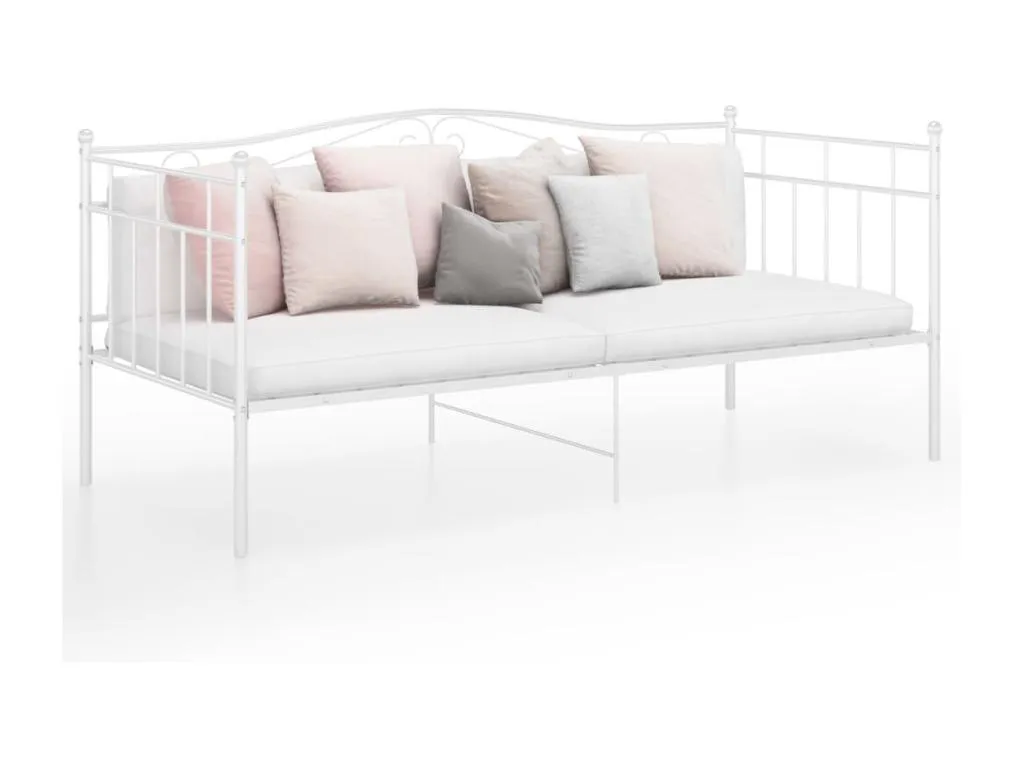 Estructura de sofá cama de Francomuebleses blanco 90x200 cm