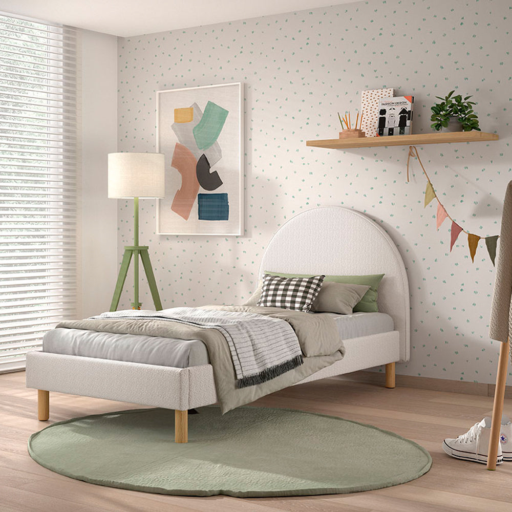 Vipack Moon Eenpersoonsbed 90 x 200 cm - Wit