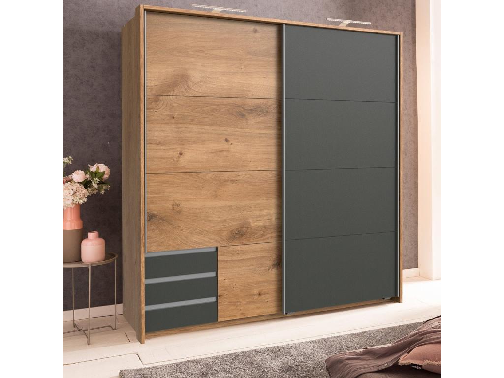 Armario 2 puertas correderas - L179 cm