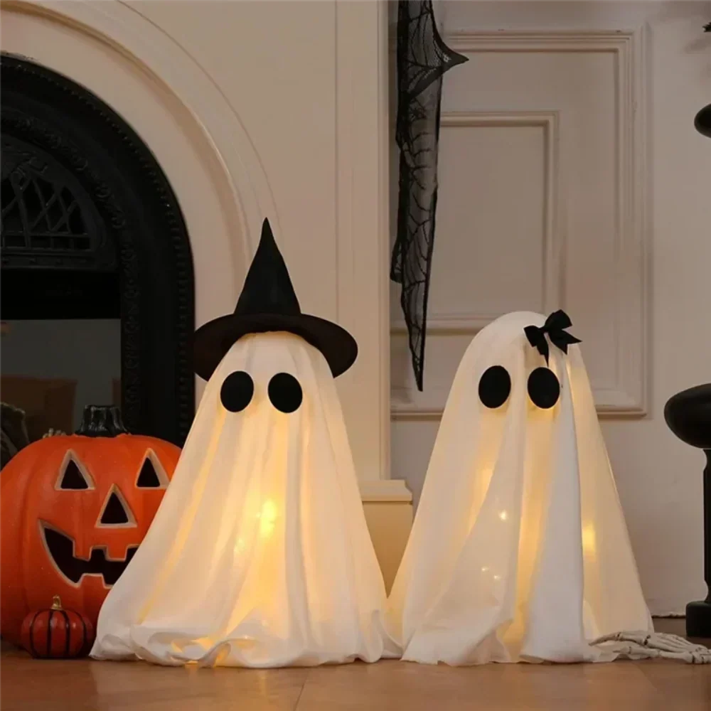 2-Piece Halloween Ghost Figurine Set - Image 2 2-Piece Halloween Ghost Figurine Set - Image 2