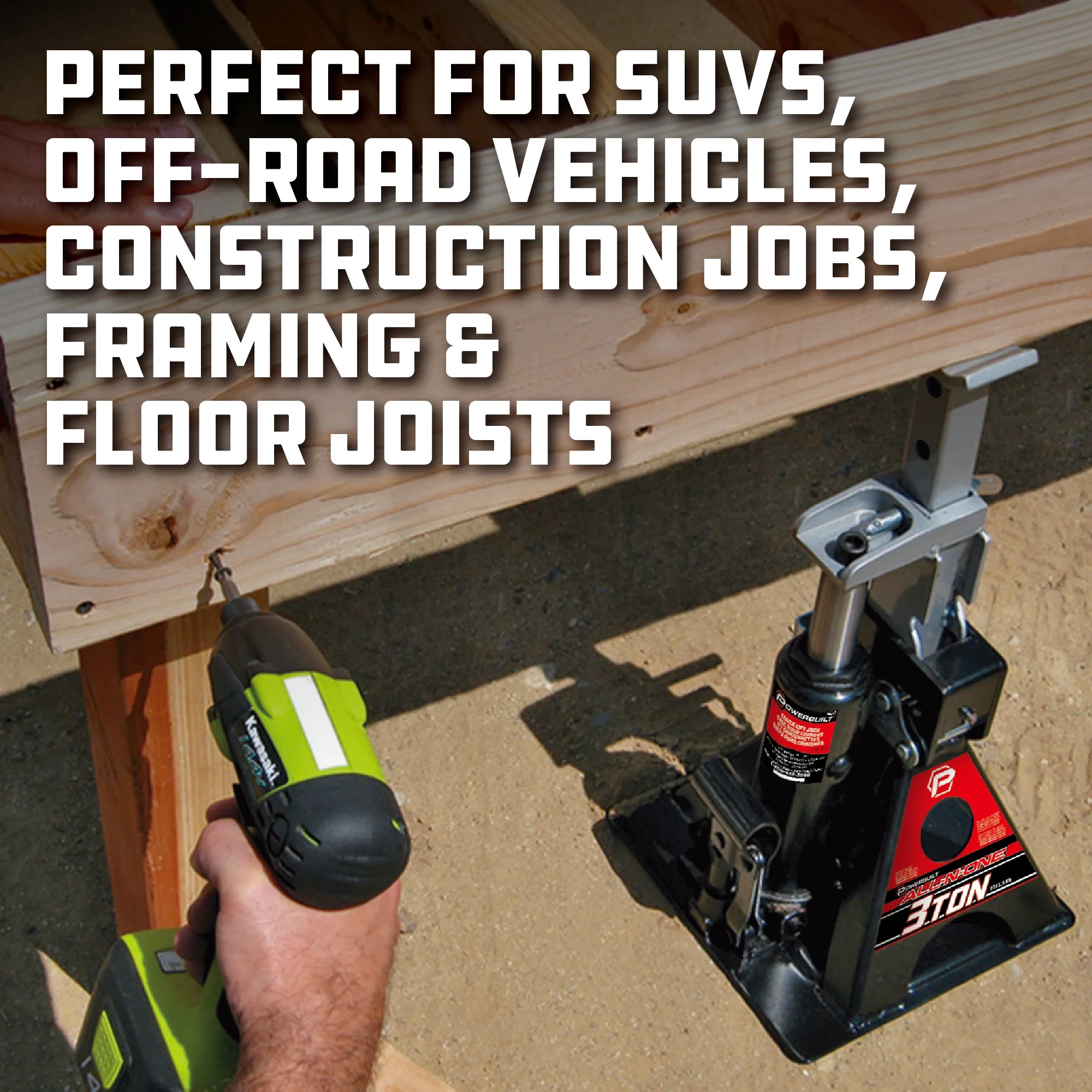 Powerbuilt 3 Ton All in One Truck Lift Jack - 640912 - Image 5