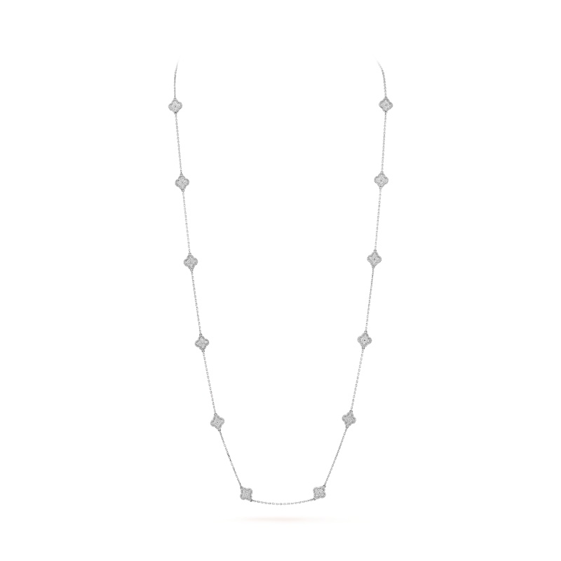 Replicate Sweet Alhambra long necklace, 16 motifs(1:1 replica) - Original Replica Club