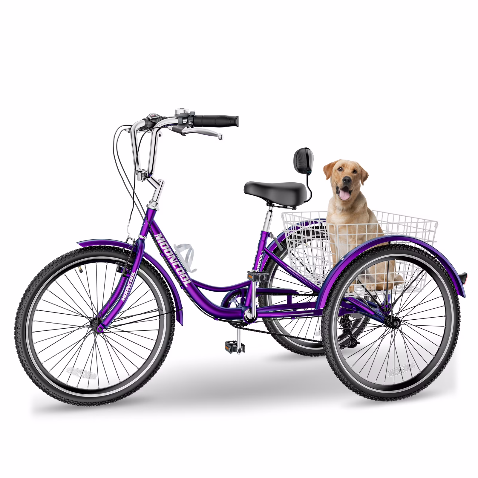FICISOG 7 Speed Adult Tricycle for Women, 20/24/26 Inch Adult Trike with Basket, 3 Wheel Bikes for Adults Seniors, Cruise Trike for Shopping Picnic - Image 18
