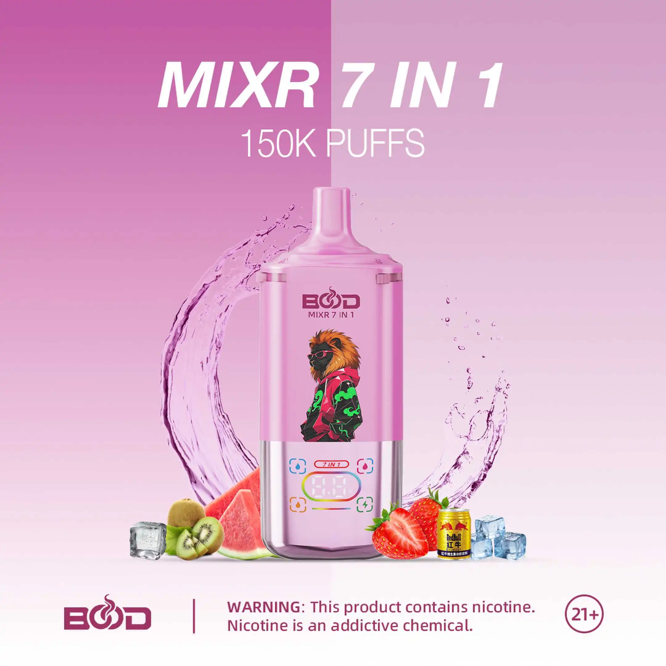 BOOD MIXR 7 in 1 150K Puffs Disposable
