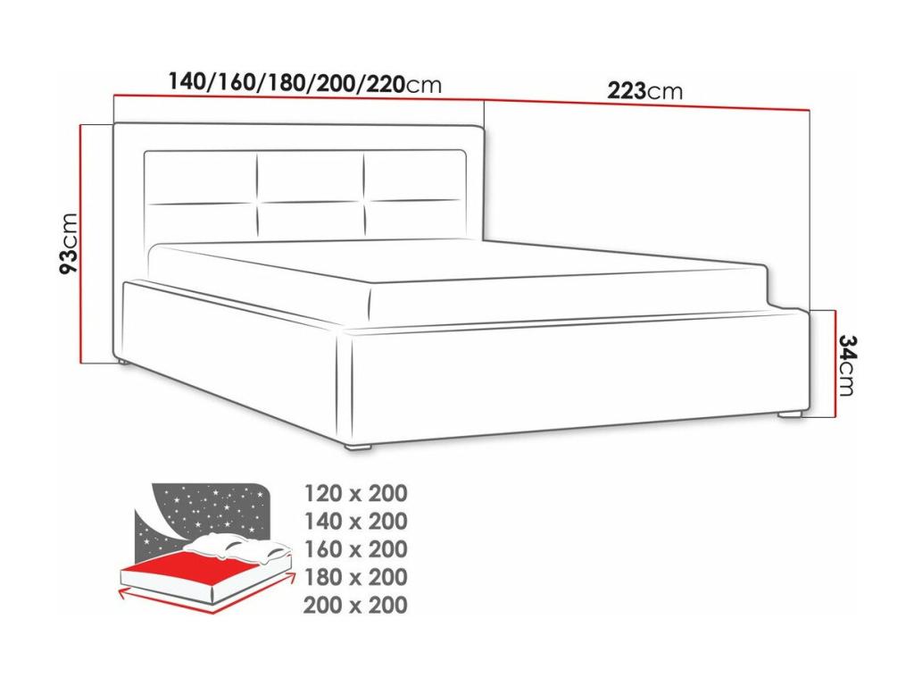 Cama 90 x 190 cm con escritorio y almacenamiento - Color: natural y blanco + Colchón - SAGITI