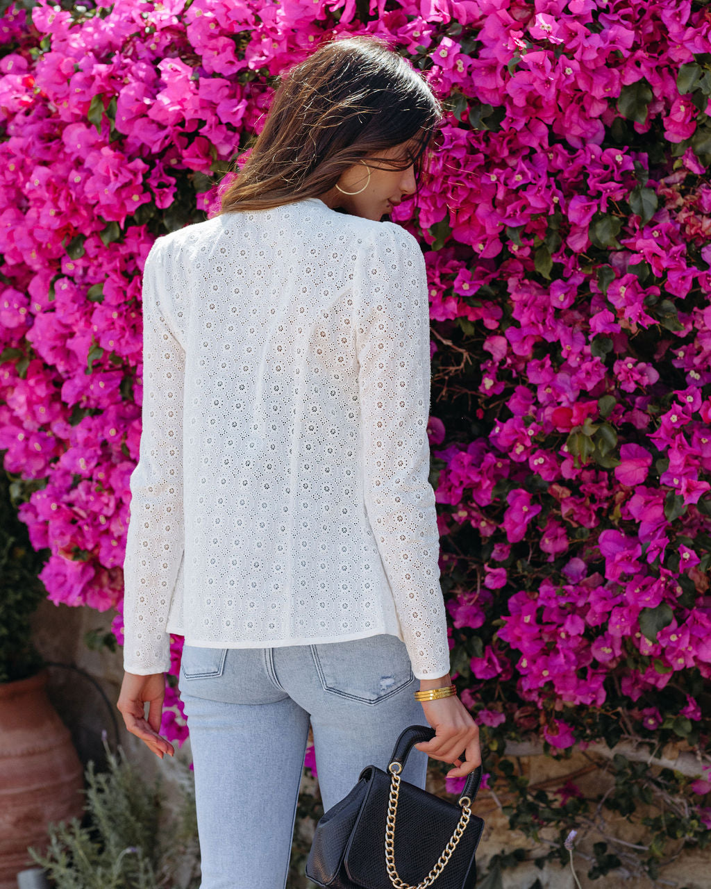 Vincent Cotton Eyelet Jacket - FINAL SALE - Se7enfashion