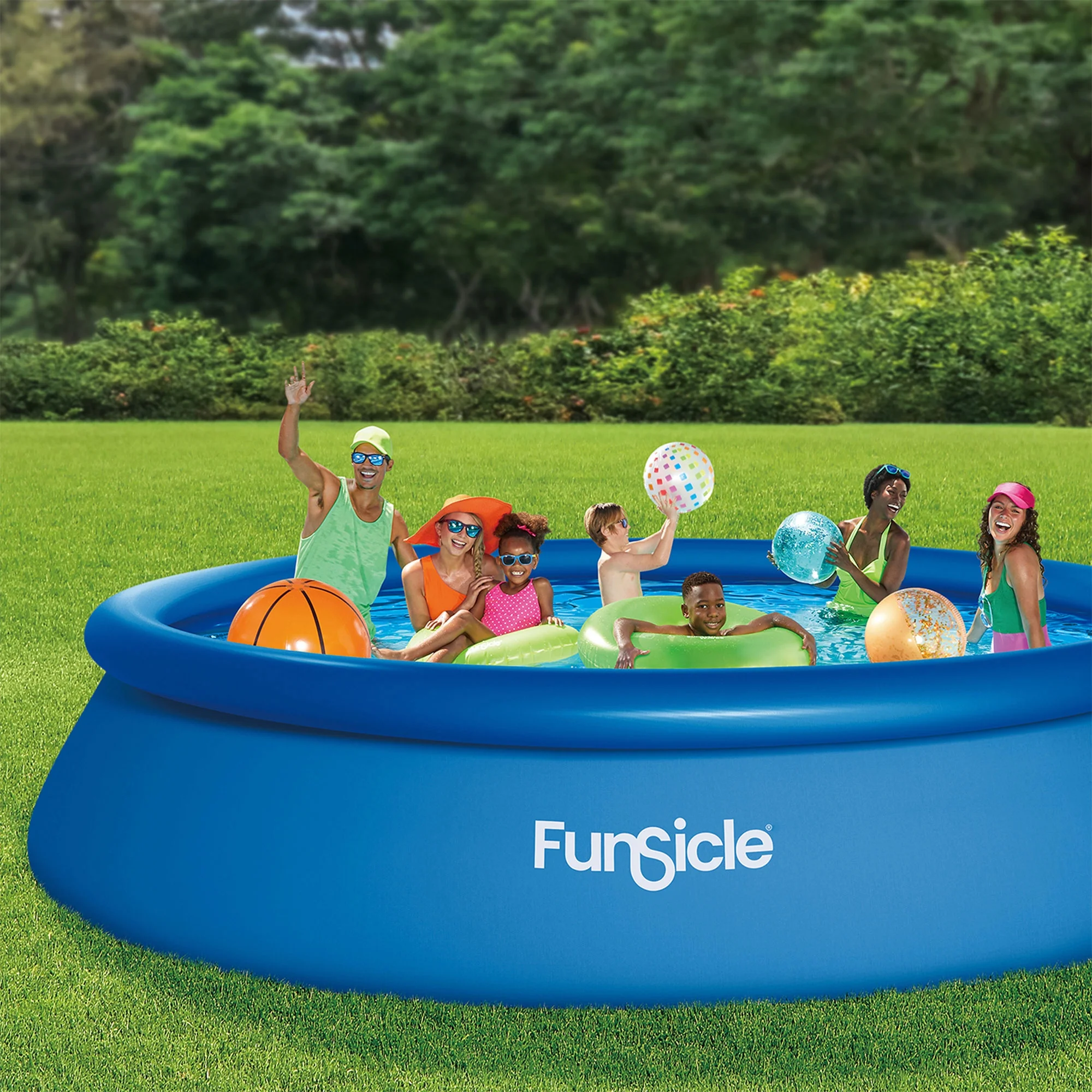 Funsicle 8 ft QuickSet Above Ground Swimming Pool, Round, Age 6 & up - Image 23