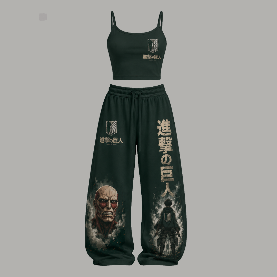 Attack on Titan Top & Elasticated Trousers Two-Piece Set