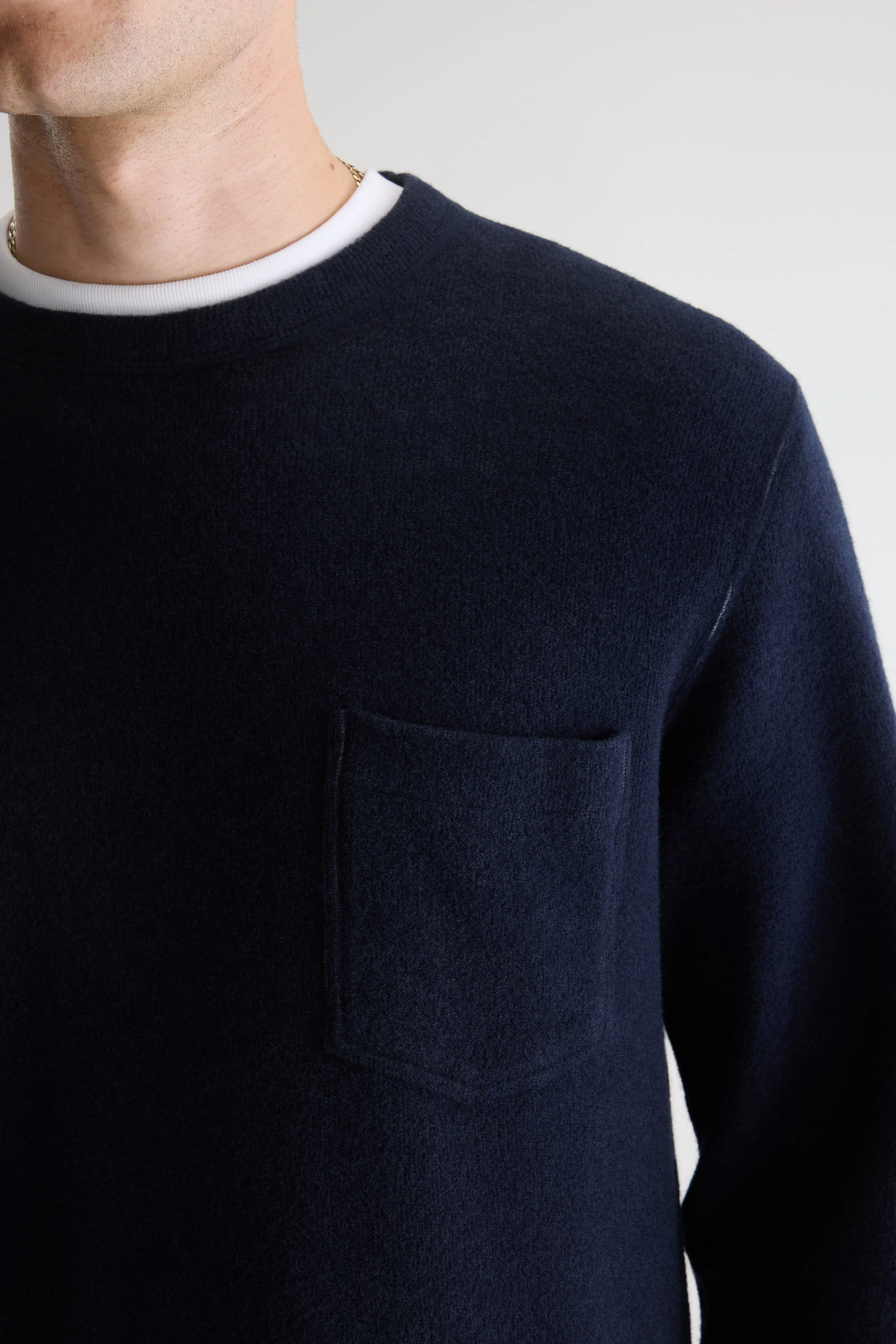 Bellerose Velo navy blue crewneck sweatshirt (251 / M / COMBO C)