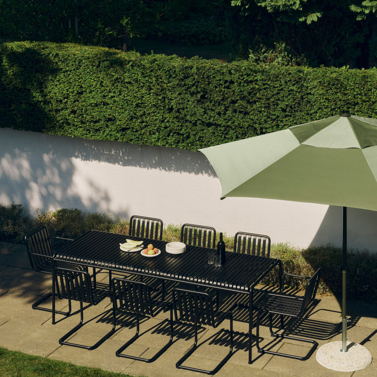 HAY Palissade Tuintafel 220 x 90 cm - Antraciet