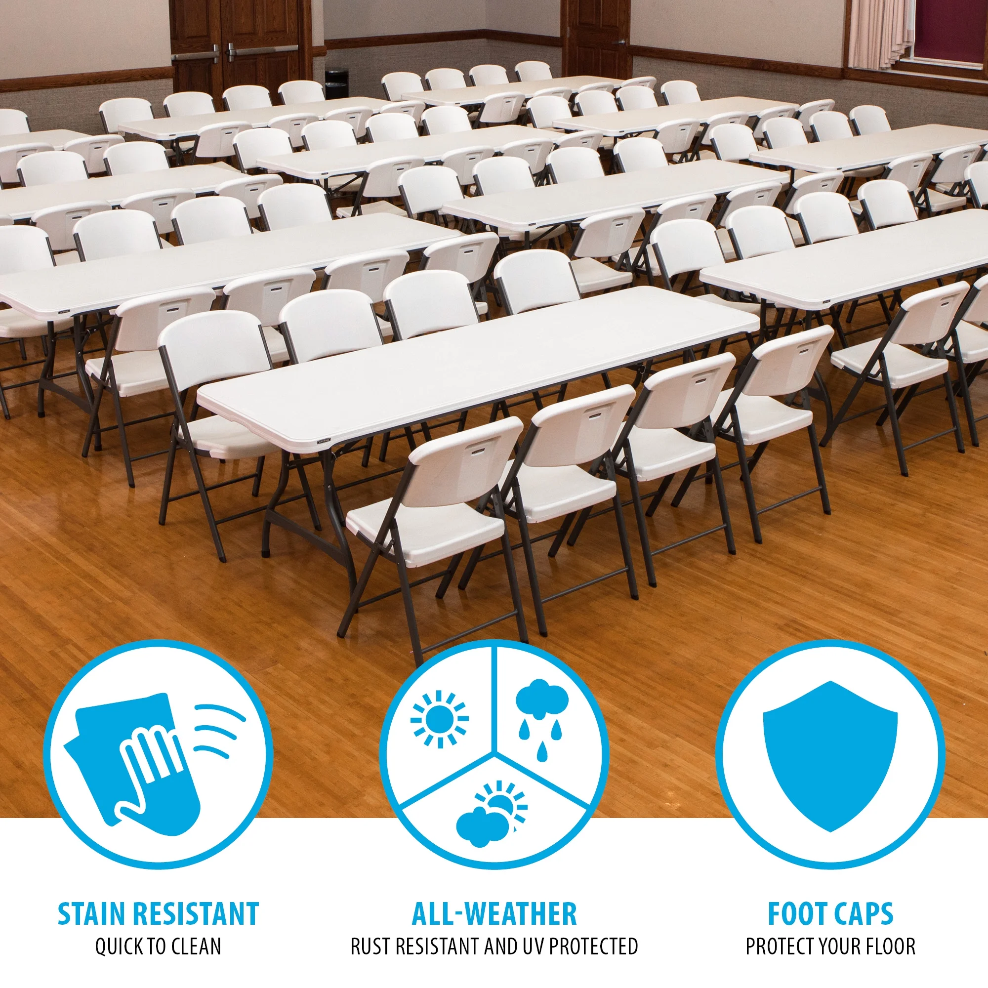 Lifetime Folding Table and Chair Set - Pack of 108 - Image 4