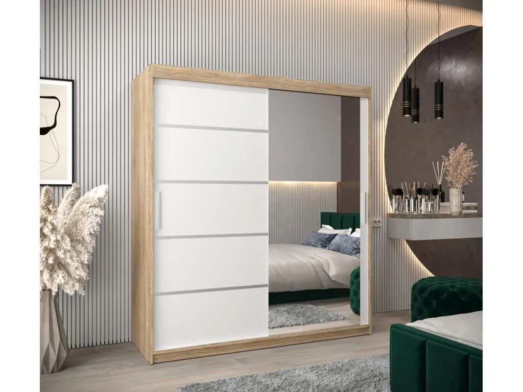 ARMARIO Decoencanto 2 DE PUERTAS CORREDERAS 200/180/62 2 puertas (Decoencanto/blanco)