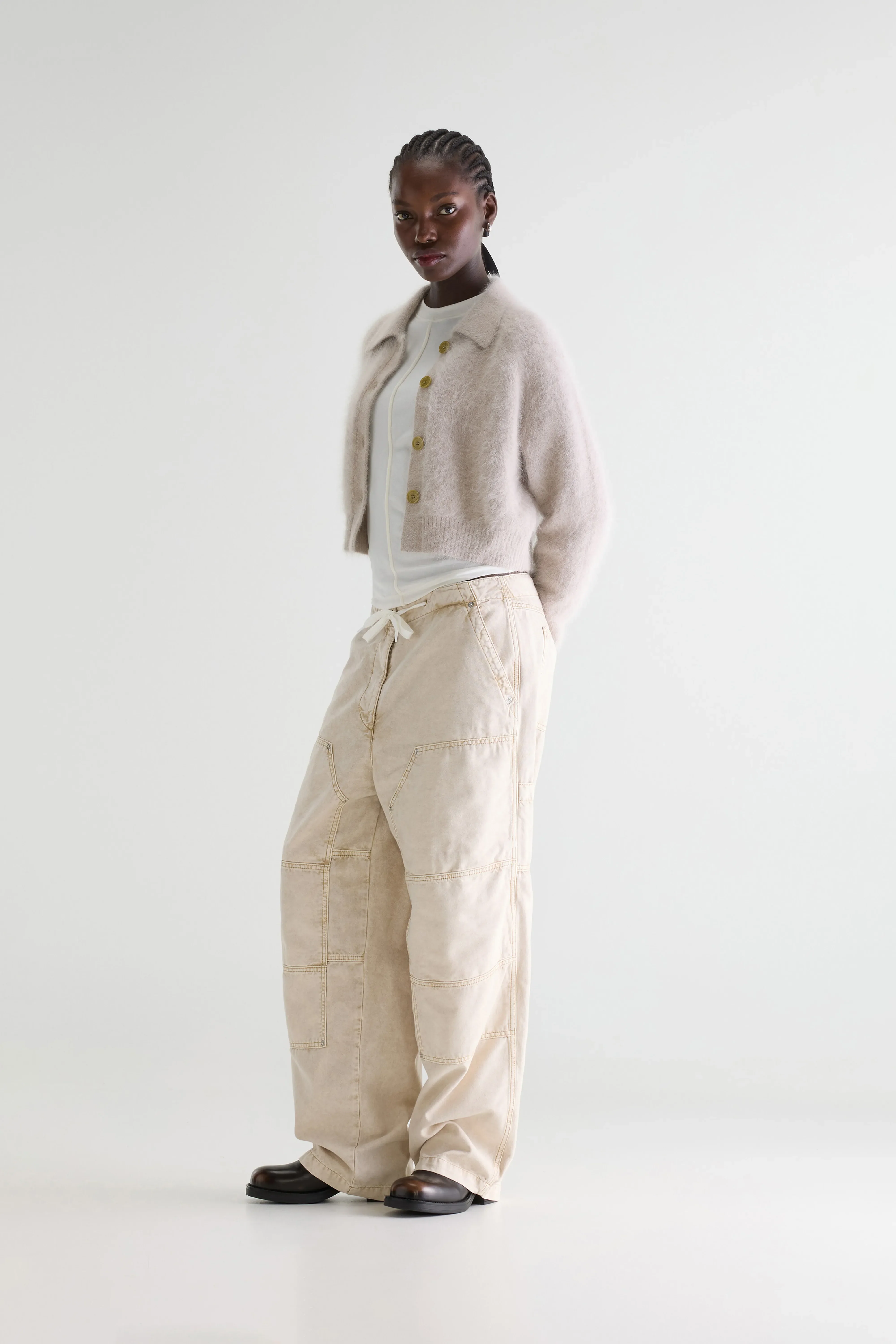 Bellerose Datco angora-blend cardigan (261 / W / LIGHT GREY)